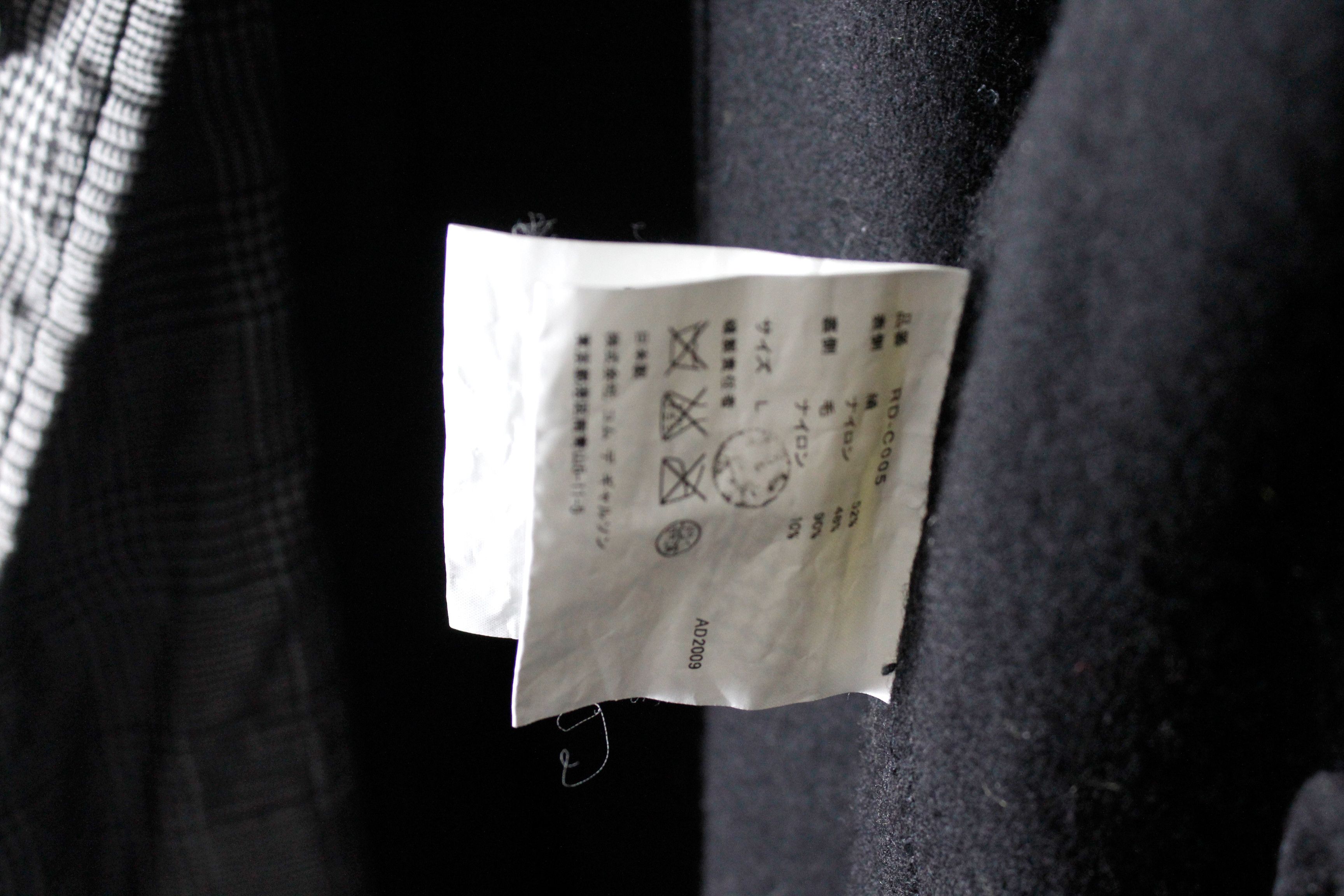 Comme des Garcons Womens Comme des Garcons Houndstooth Silk Nylon Coat Size L / US 10 / IT 46 - 16 Thumbnail