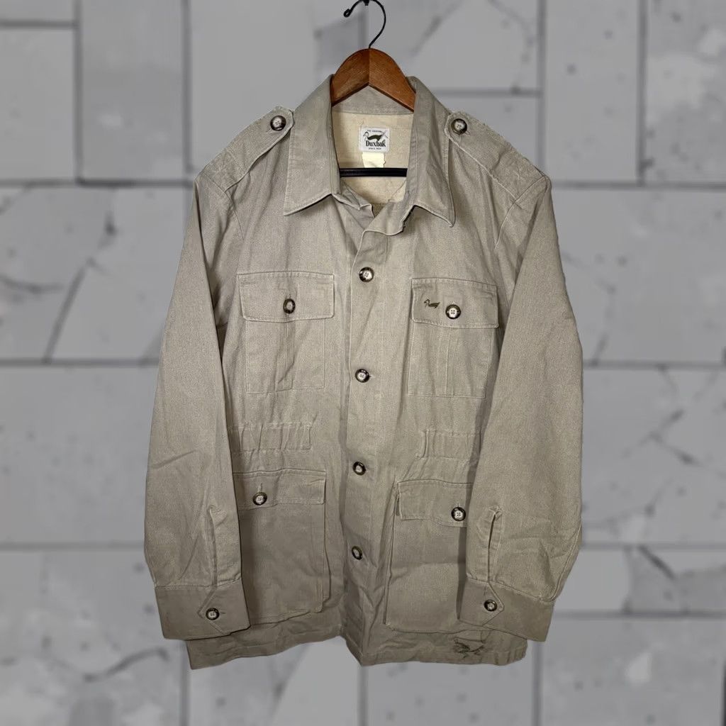 Vintage VTG DUXBAK Canvas Beige Safari Style Coat Mens L USA Size US L / EU 52-54 / 3 - 1 Thumbnail