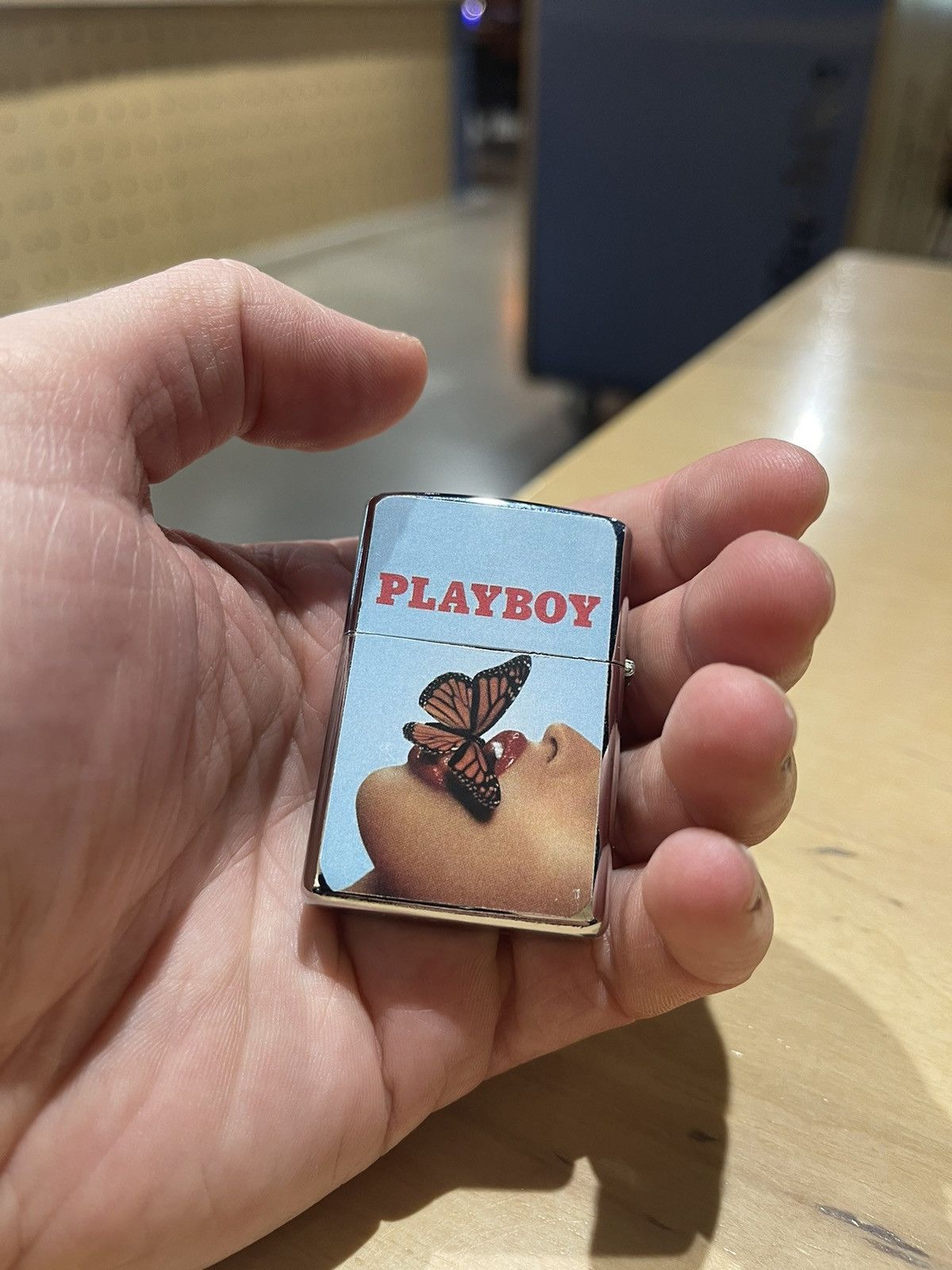 Japanese Brand × Playboy × Vintage Playboy 00s blue Butterfly lighter Y2K style Size ONE SIZE - 2 Thumbnail