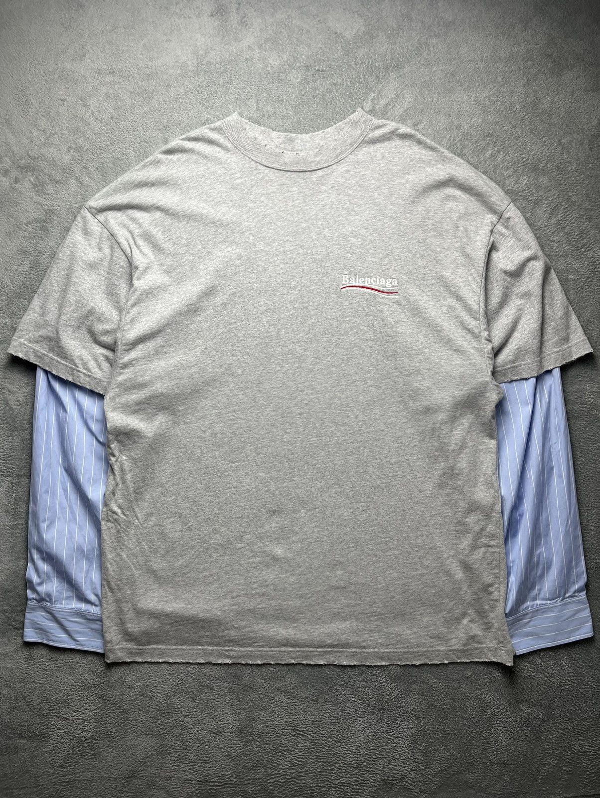 Balenciaga Balenciaga - SS/21 Political Campaign Layered Longsleeve Size US S / EU 44-46 / 1 - 3 Thumbnail