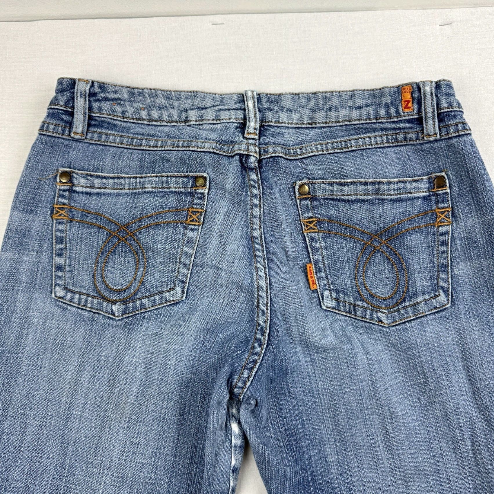 Denime VINTAGE Zana Di Jeans Womens 11 Blue Flared Hipster Grunge Punk Y2K Denim Pants Jeans Size 32" / US 10 / IT 46 - 5 Thumbnail