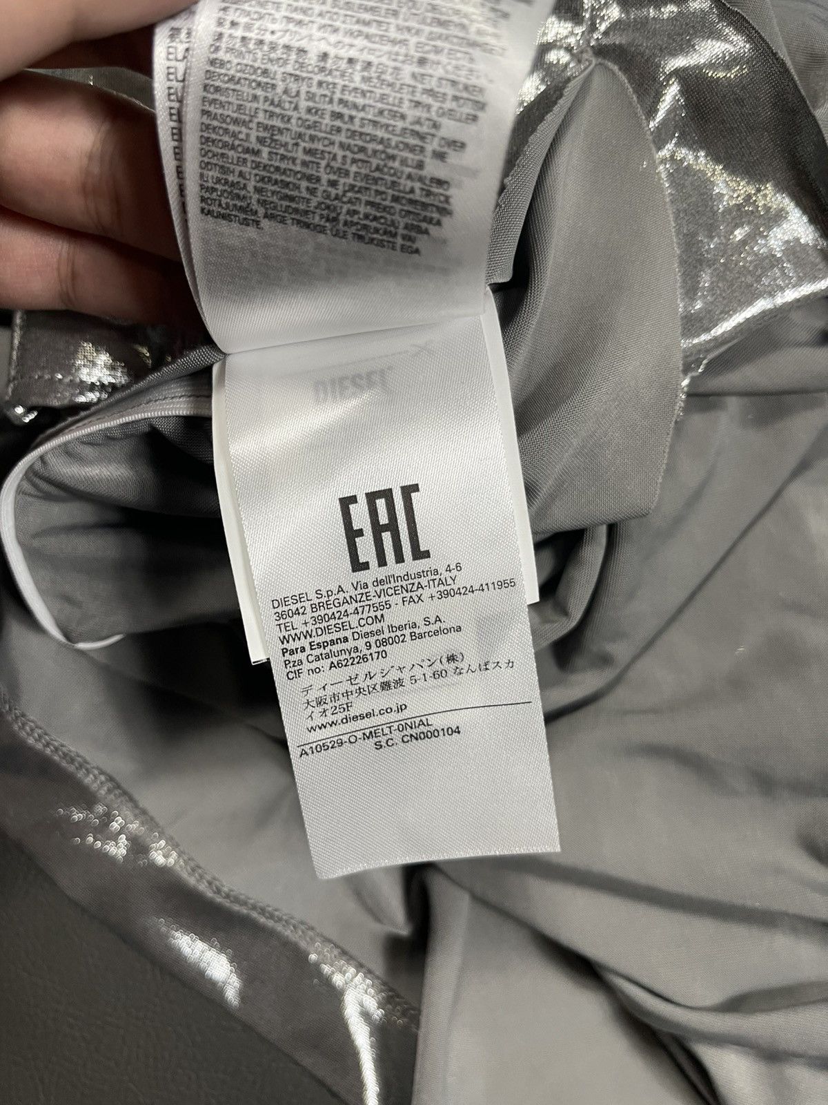 Diesel Diesel Draped Midi Skirt With Foil Coating Size 30" / US 8 / IT 44 - 13 Thumbnail