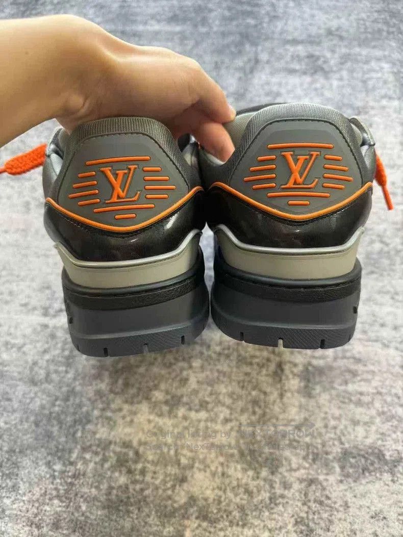 Louis Vuitton Louis Vuitton Trainer Black Orange Sneakers. Size US 9.5 / EU 42-43 - 5 Thumbnail