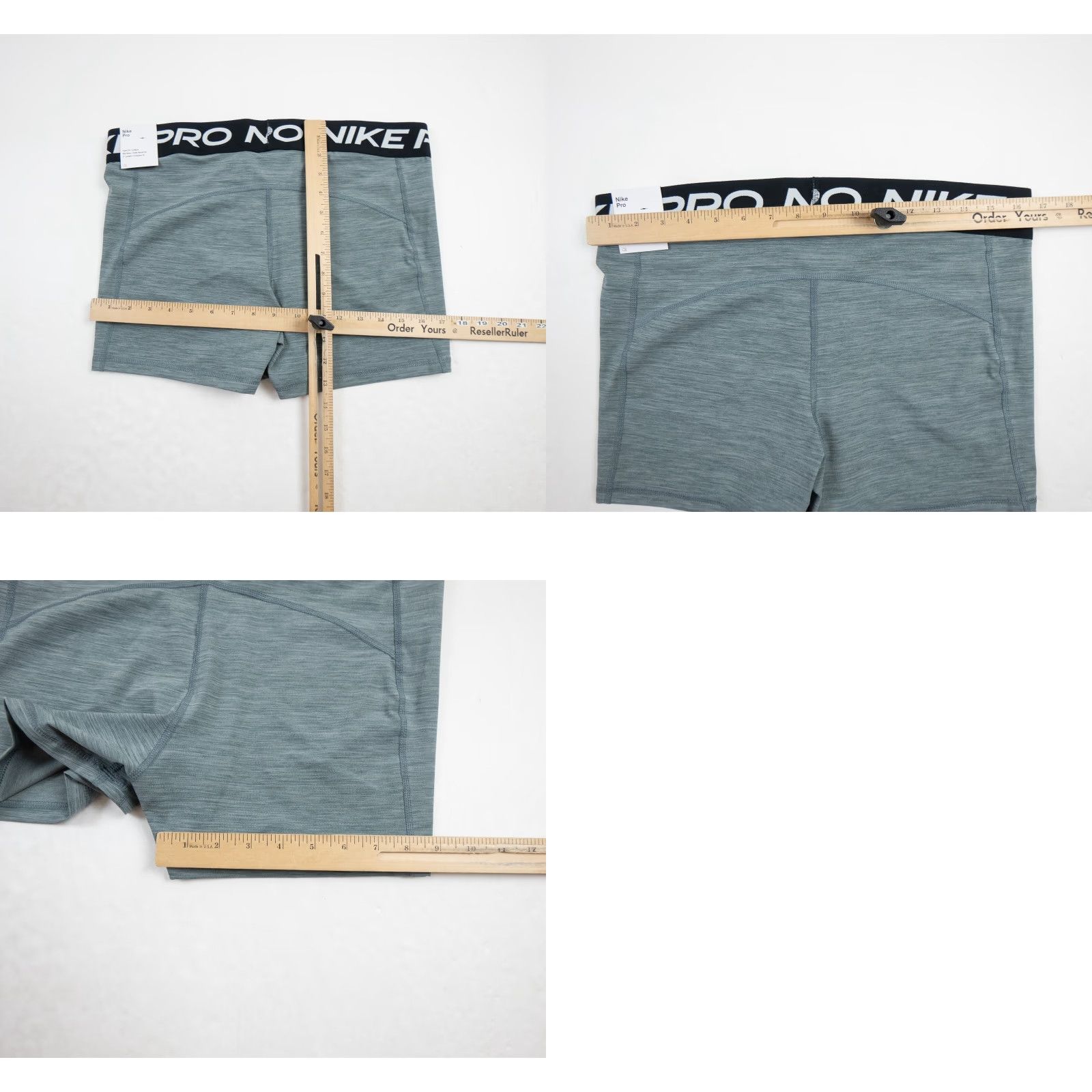 Nike Nike Pro Nike Shorts Womens XLarge Gray 3" Training Activewear Gym Workout Ladies NEW Size 40" / US 18 - 8 Thumbnail