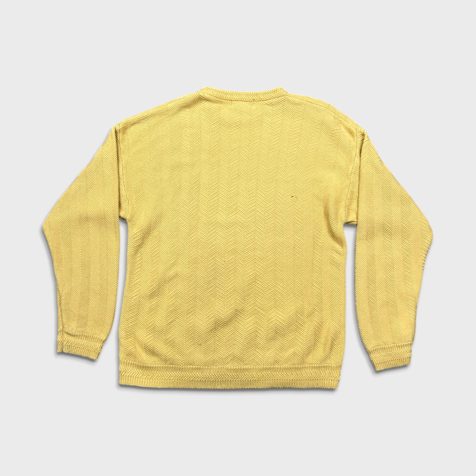 Chaps Ralph Lauren × Polo Ralph Lauren × Vintage Vintage Chaps RL Sweatshirt Men L Yellow Crest 90s Knit Crew Size US L / EU 52-54 / 3 - 3 Thumbnail