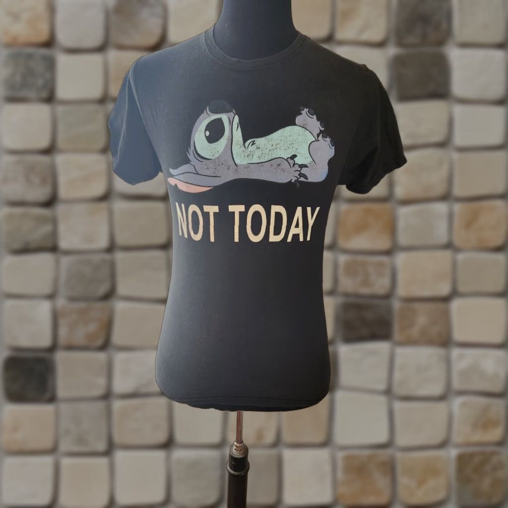 Disney Disney Stitch Not Today Black Short Sleeve T Shirt Mens Small Size US S / EU 44-46 / 1 - 1 Thumbnail