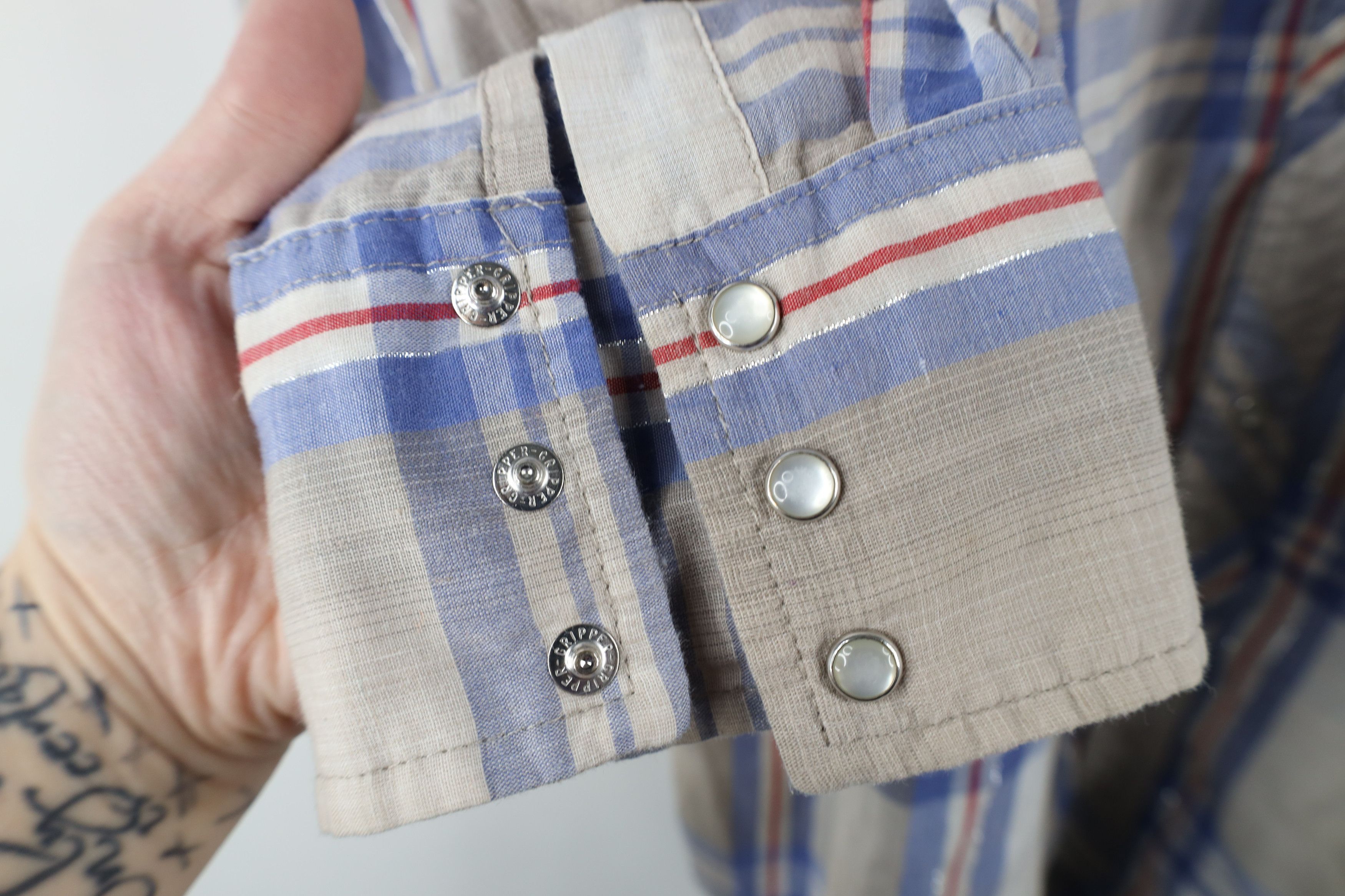 Vintage × Wrangler Vintage 90s Wrangler Western Rodeo Cowboy Button Shirt Size US XXL / EU 58 / 5 - 4 Thumbnail