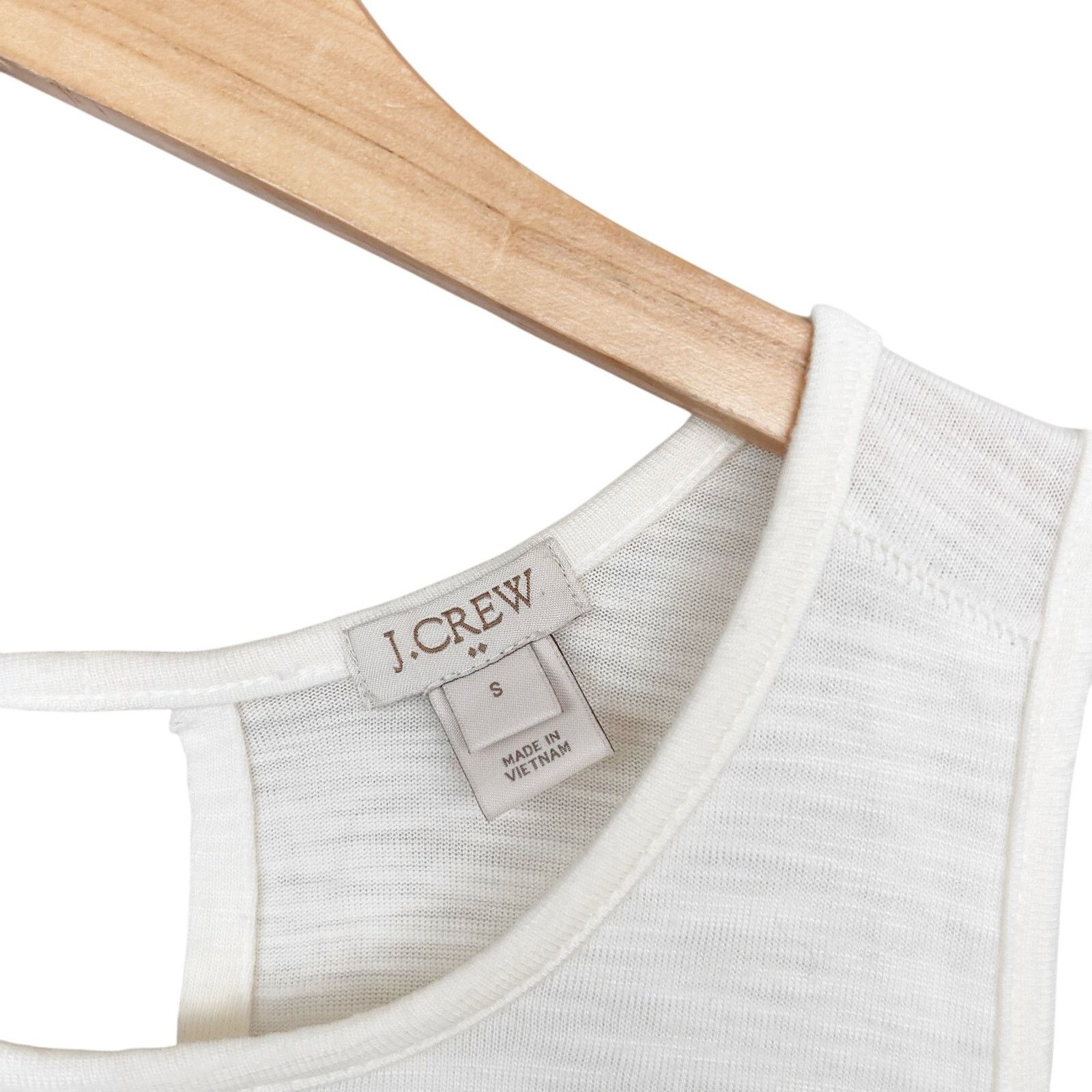 J.Crew J. Crew White Tiered Tank Top Sz S Size S / US 4 / IT 40 - 2 Thumbnail