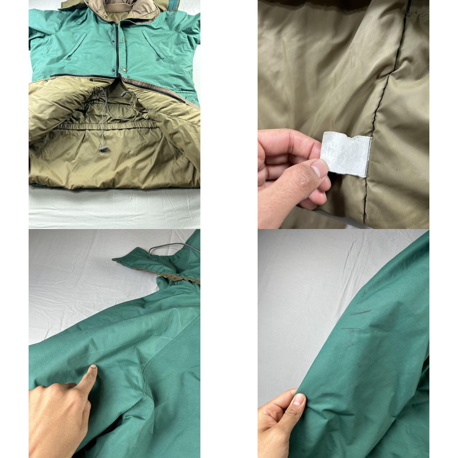 Vintage VINTAGE L.L. Bean Coat Parka Mens 2XL Green Hooded Winter Nylon Padded Thinsulate Black Scuff Size US XXL / EU 58 / 5 - 8 Thumbnail