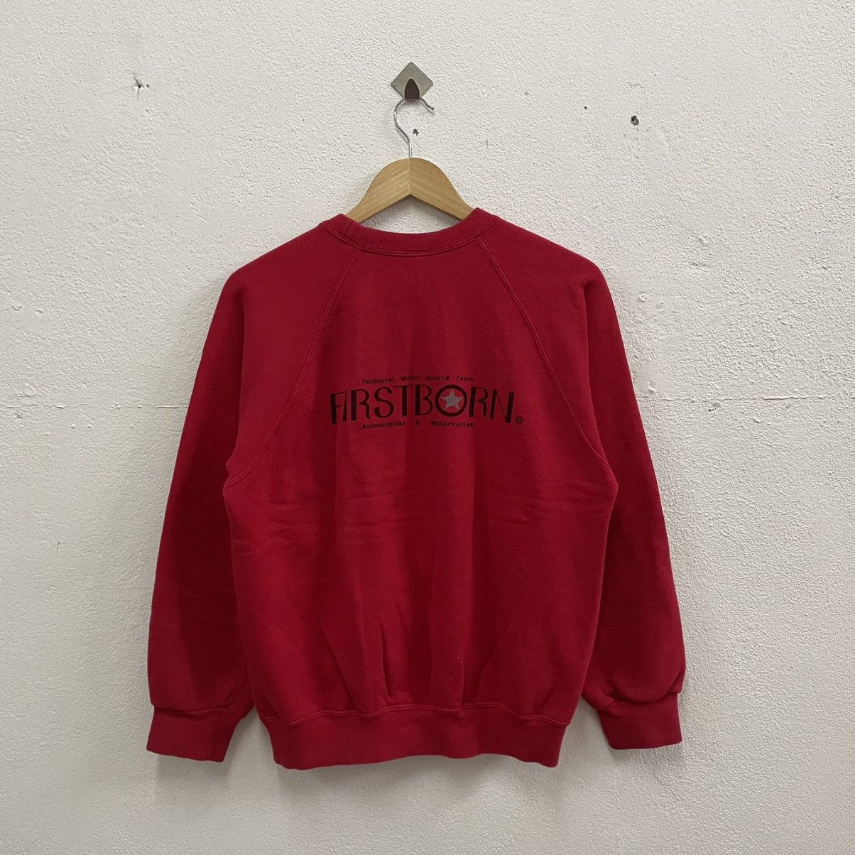 Japanese Brand × Vintage 🔥Vintage 80s First Born Automobile Mirror Print Sweatshirts Size US S / EU 44-46 / 1 - 1 Thumbnail