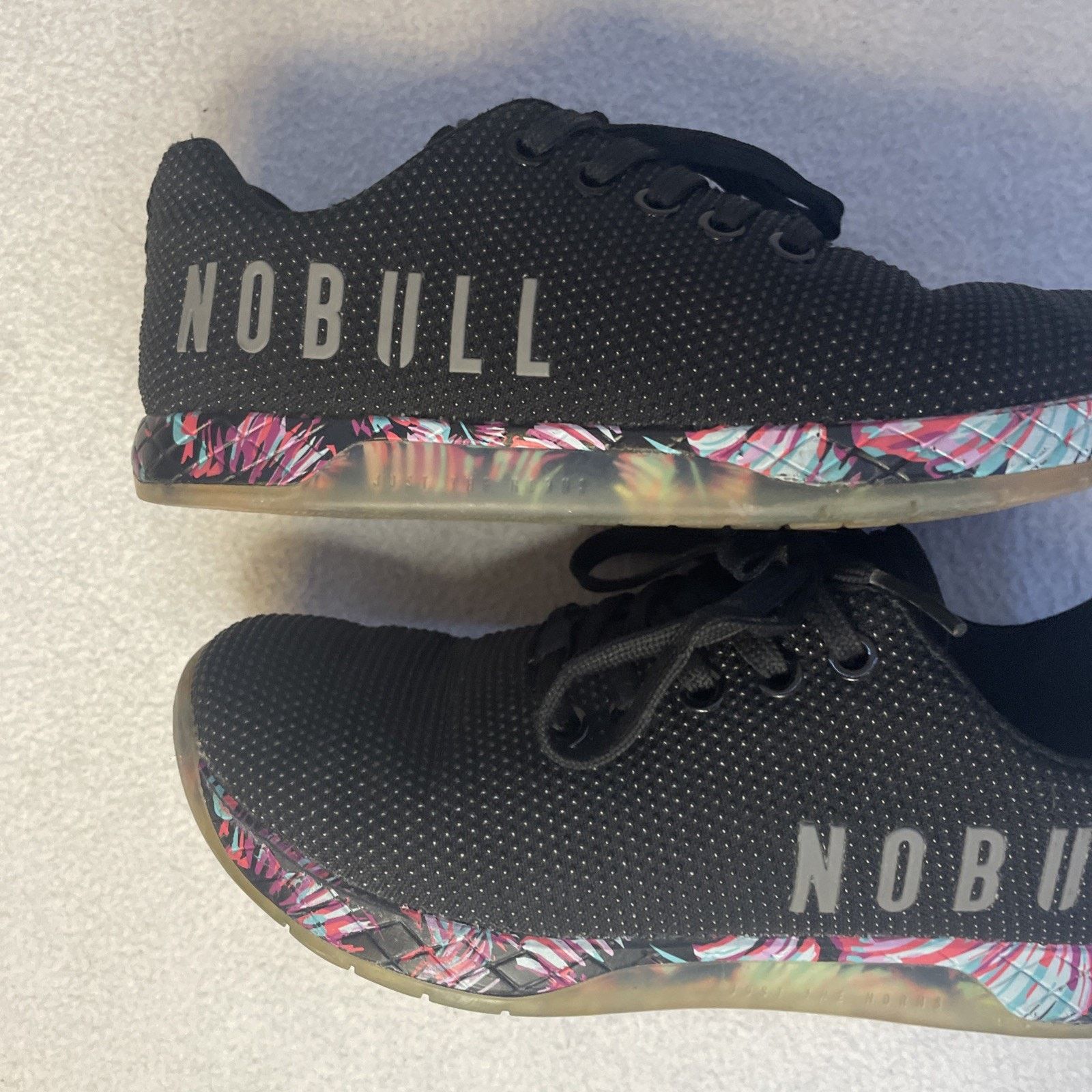Other Nobull Superfabric Women's Size 6 Shoes Black Floral Sneaker Size US 6 / IT 36 - 4 Thumbnail