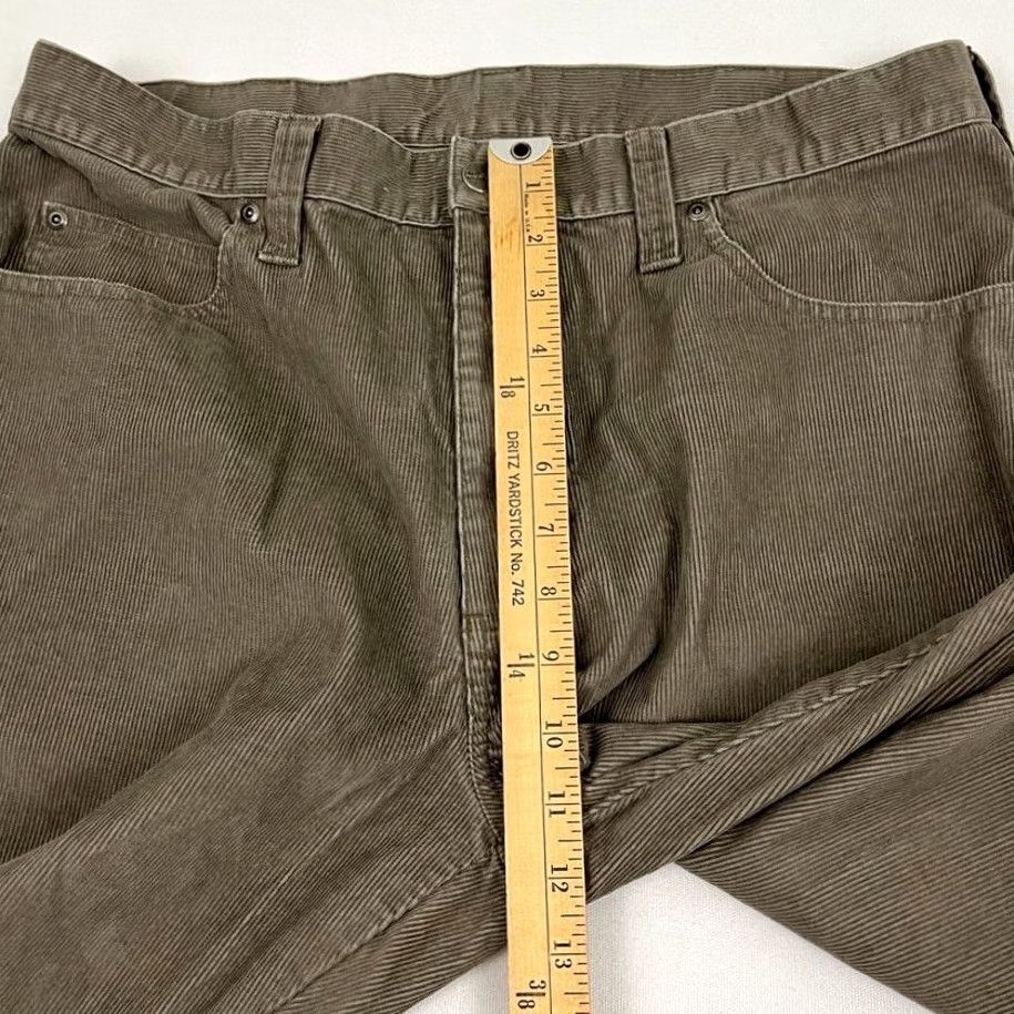 Vintage LL Bean Pants Mens 34 x 28 Slim Straight Gray Corduroy Cotton Hiking Casual Prep Size US 34 / EU 50 - 7 Thumbnail