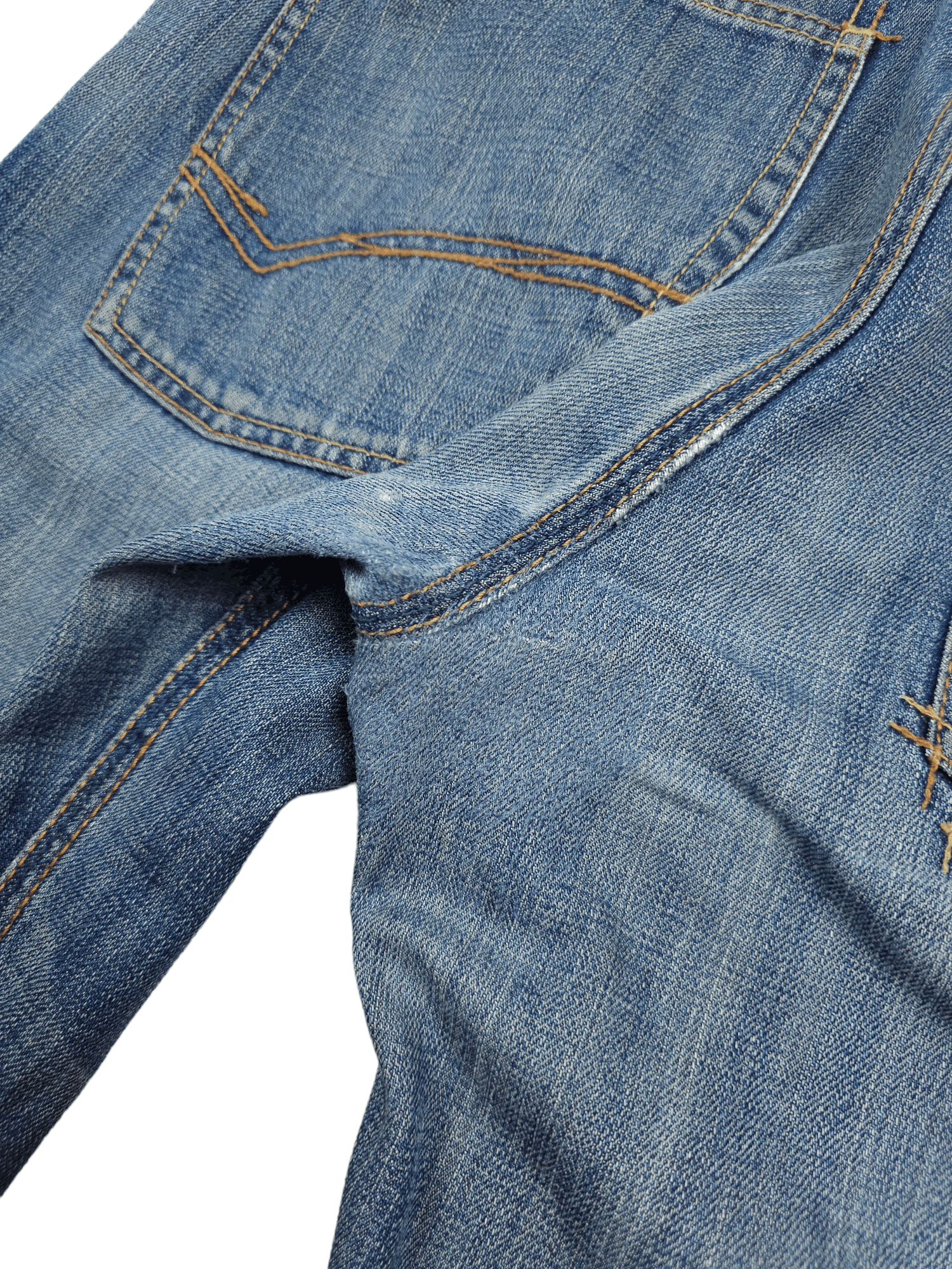 Japanese Brand × Tommy Hilfiger 💎 Size 38/30 Distressed Washed Ripped Baggy Denim Jeans Size US 38 / EU 54 - 17 Thumbnail