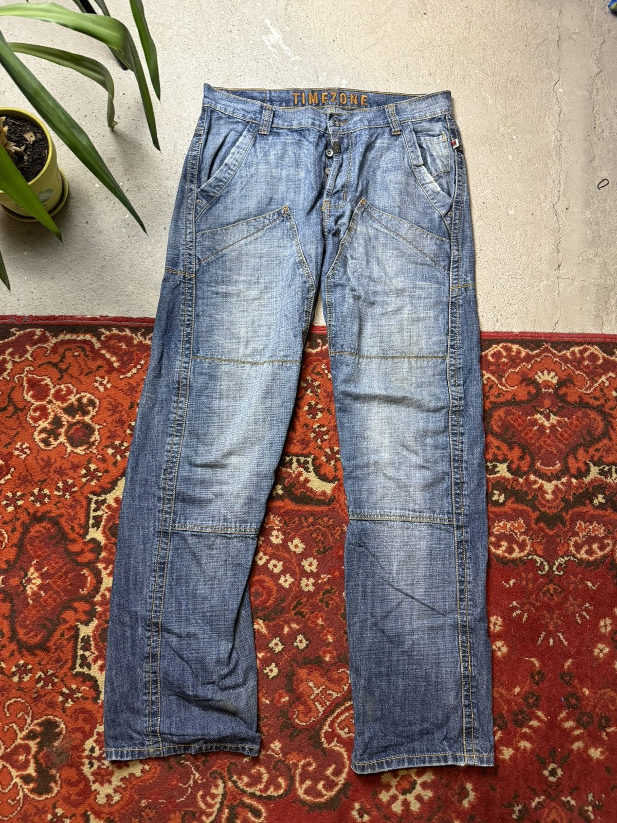 Vintage Y2K Timezone Multipocket Denim Star Pants