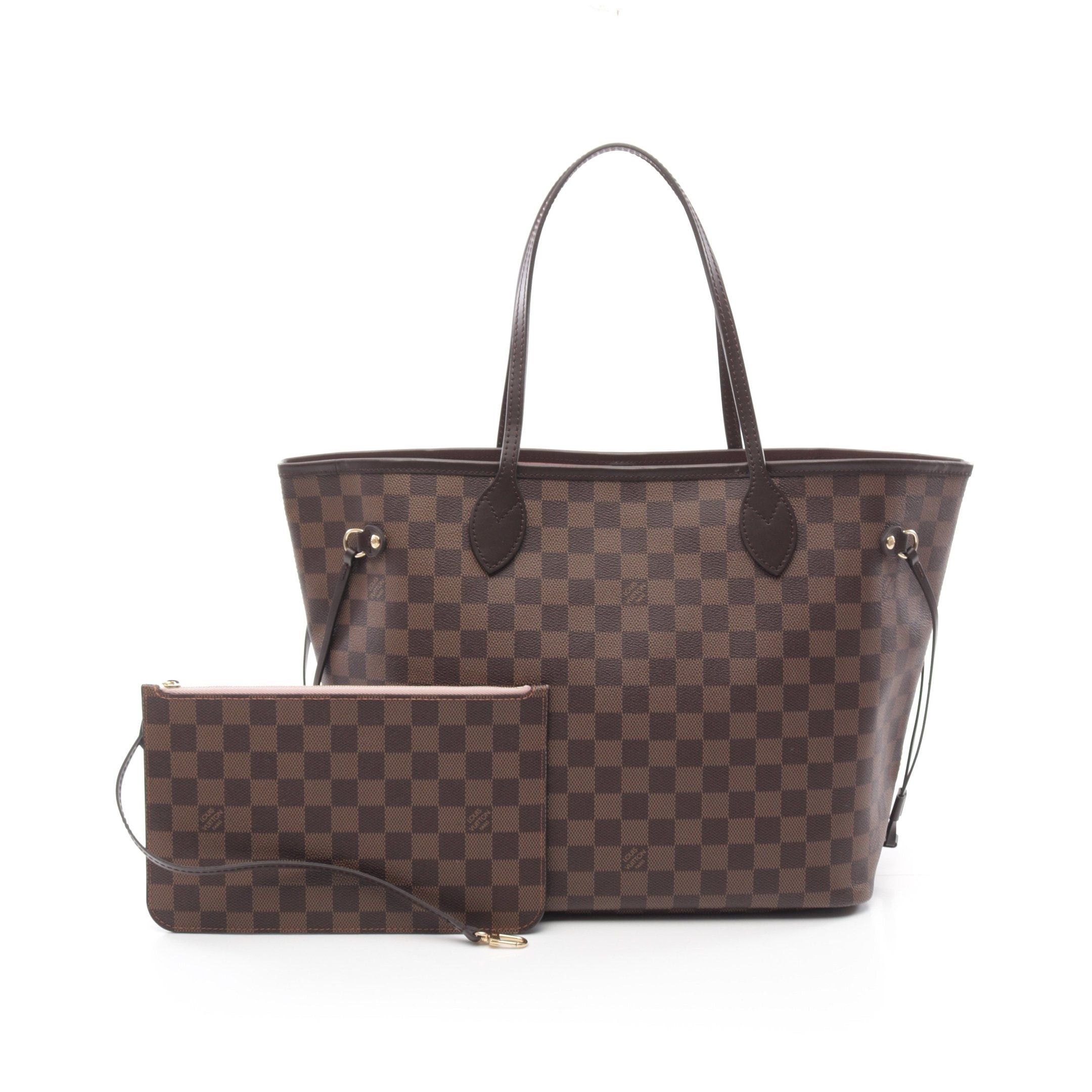 Louis Vuitton Louis Vuitton Neverfull Mm Monogram Shoulder Bag Tote Leather Brown Size ONE SIZE - 1 Thumbnail