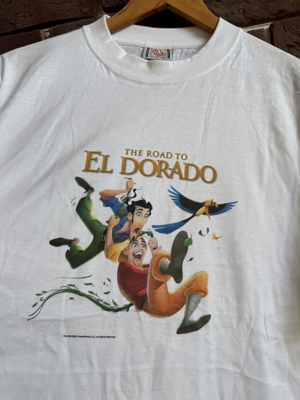 Vintage Road to El Dorado 2001 Dreamworks Vintage Promo T-Shirt Size US M / EU 48-50 / 2 - 2 Thumbnail