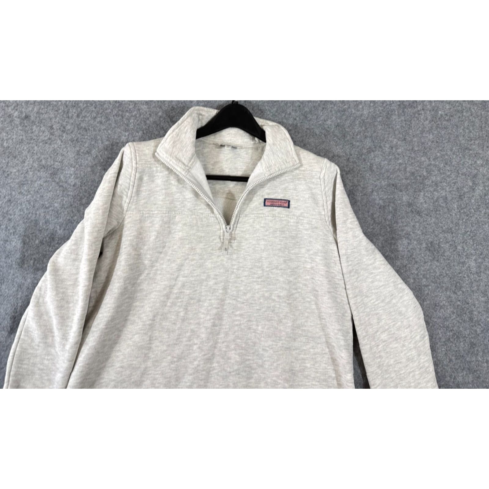 Vineyard Vines Vineyard Vines Sweater Mens S Heather Gray Fleece 1/4 Zip Pullover Mock Neck Logo Sweater Mens S Gray Vertex? Size US S / EU 44-46 / 1 - 2 Thumbnail