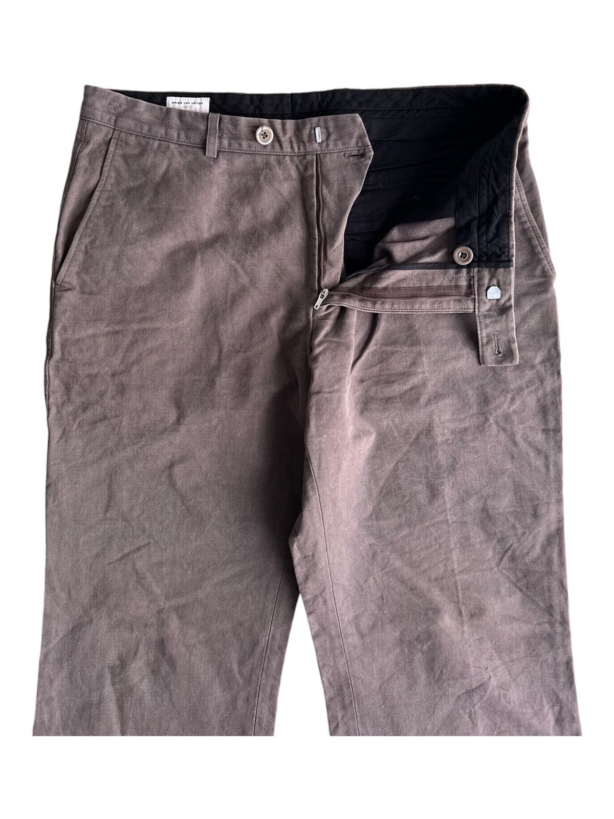 Dries Van Noten Dries van Noten Belgium Baggy Oversized Khaki Pants Size US 34 / EU 50 - 1 Thumbnail