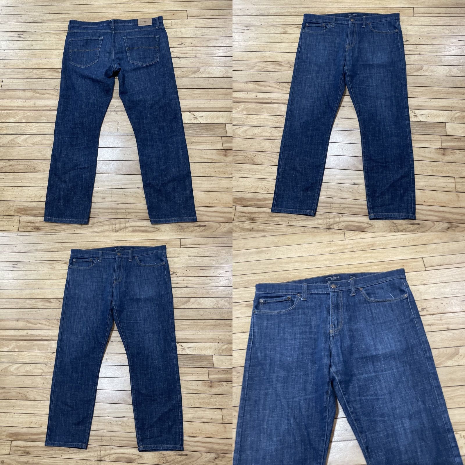 Lucky Brand LUCKY BRAND Jeans Men 38x32 Slim Straight Denim 5-Pocket Dark Blue 38x32 N/A Size US 38 / EU 54 - 10 Thumbnail