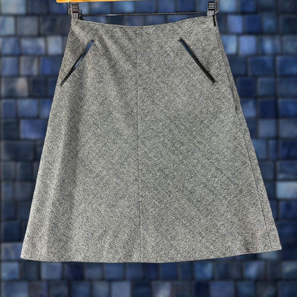 Banana Republic Banana Republic Skirt Womens 0 Pencil Gray Wool Lined Zipper Vintage No Size 25" / US 0 / IT 36 - 1 Thumbnail