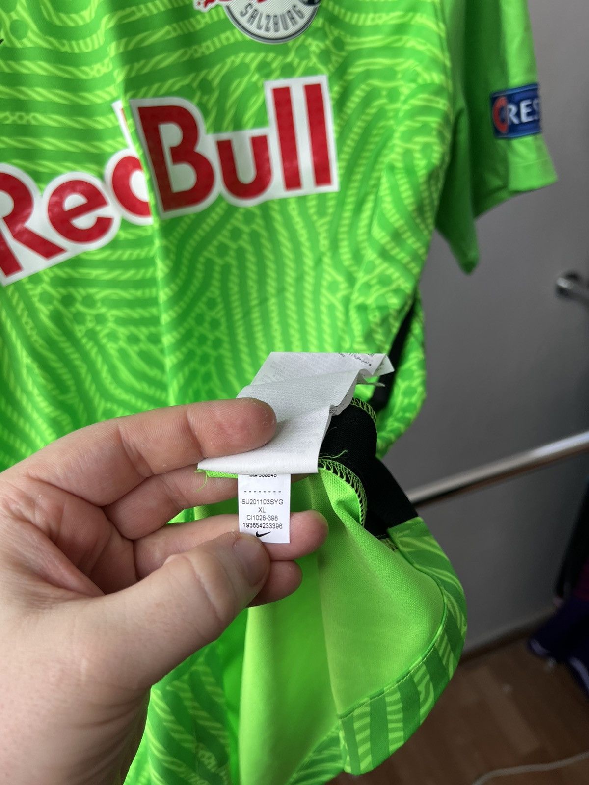 Nike 2021/22 SALZBURG #33 WALKE PLAYER ISSUED MATCH WORN JERSEY Size US XL / EU 56 / 4 - 13 Thumbnail