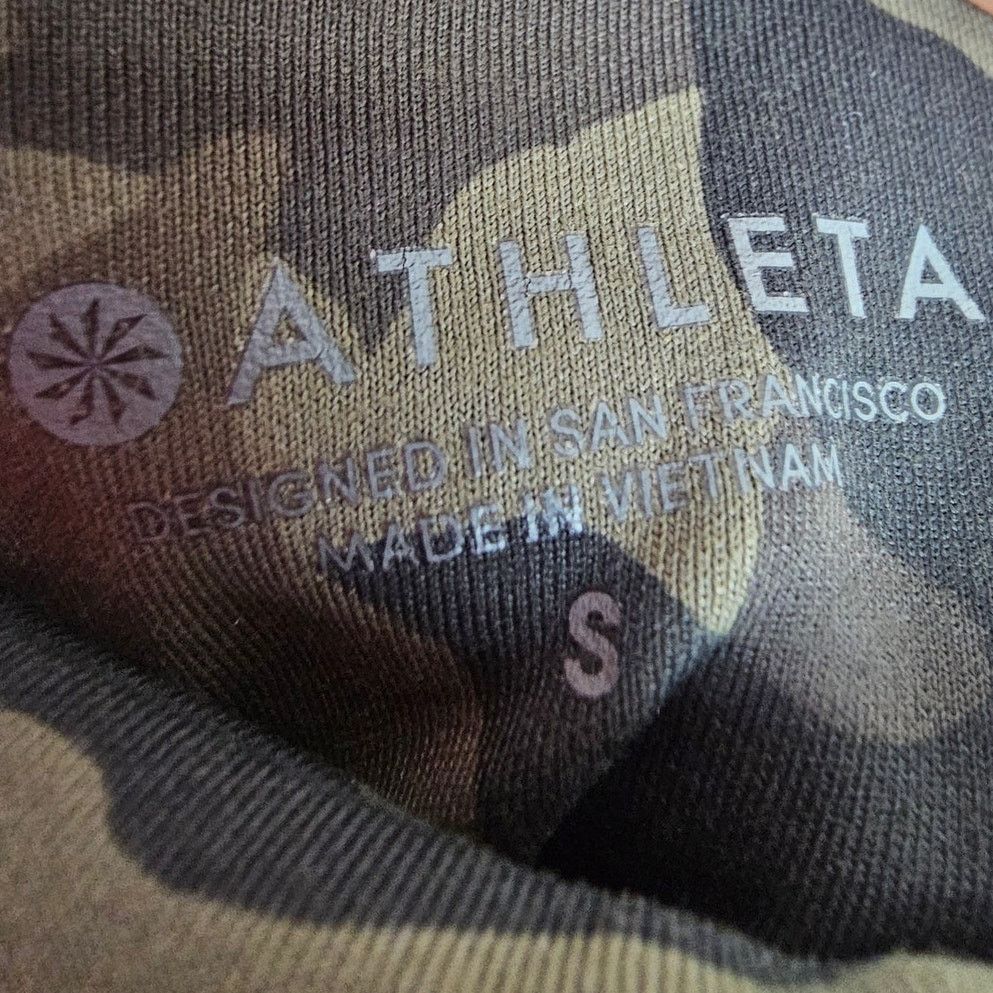Athleta Athleta Womens Green Camo Print Jogger Leggings S Gorpcore Size 27" / US 4 / IT 40 - 5 Thumbnail