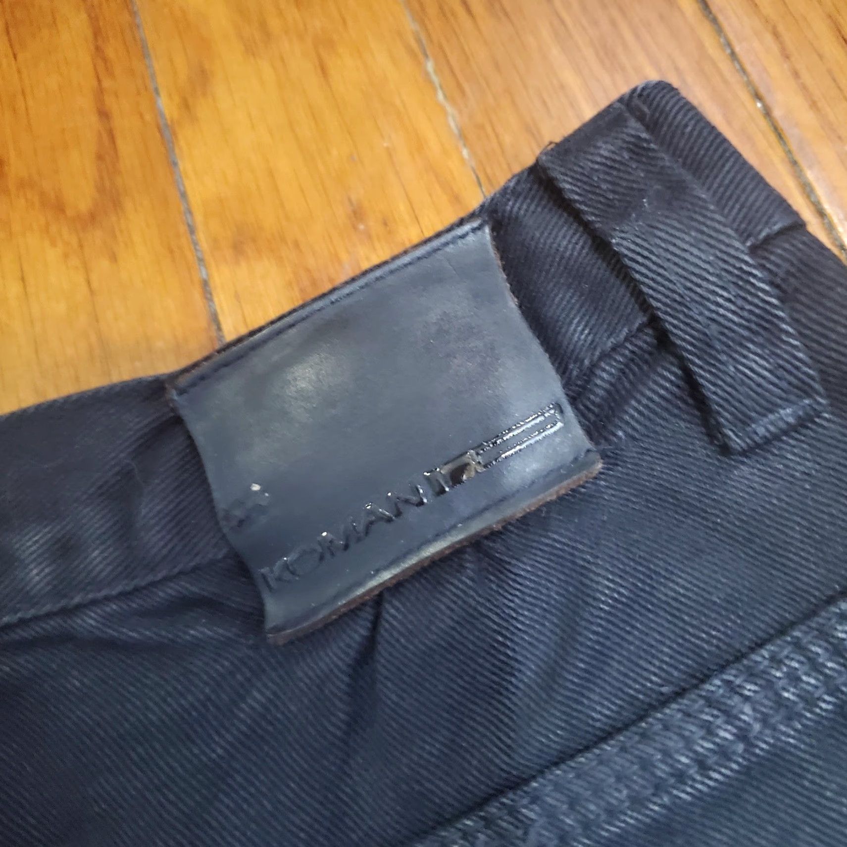 Vintage Koman Jeans Mens 34x32 Black Relaxed Straight Leg Denim Jeans Workwear Carpenter Pockets 100% Cotton Vintage? No Size US 34 / EU 50 - 4 Thumbnail