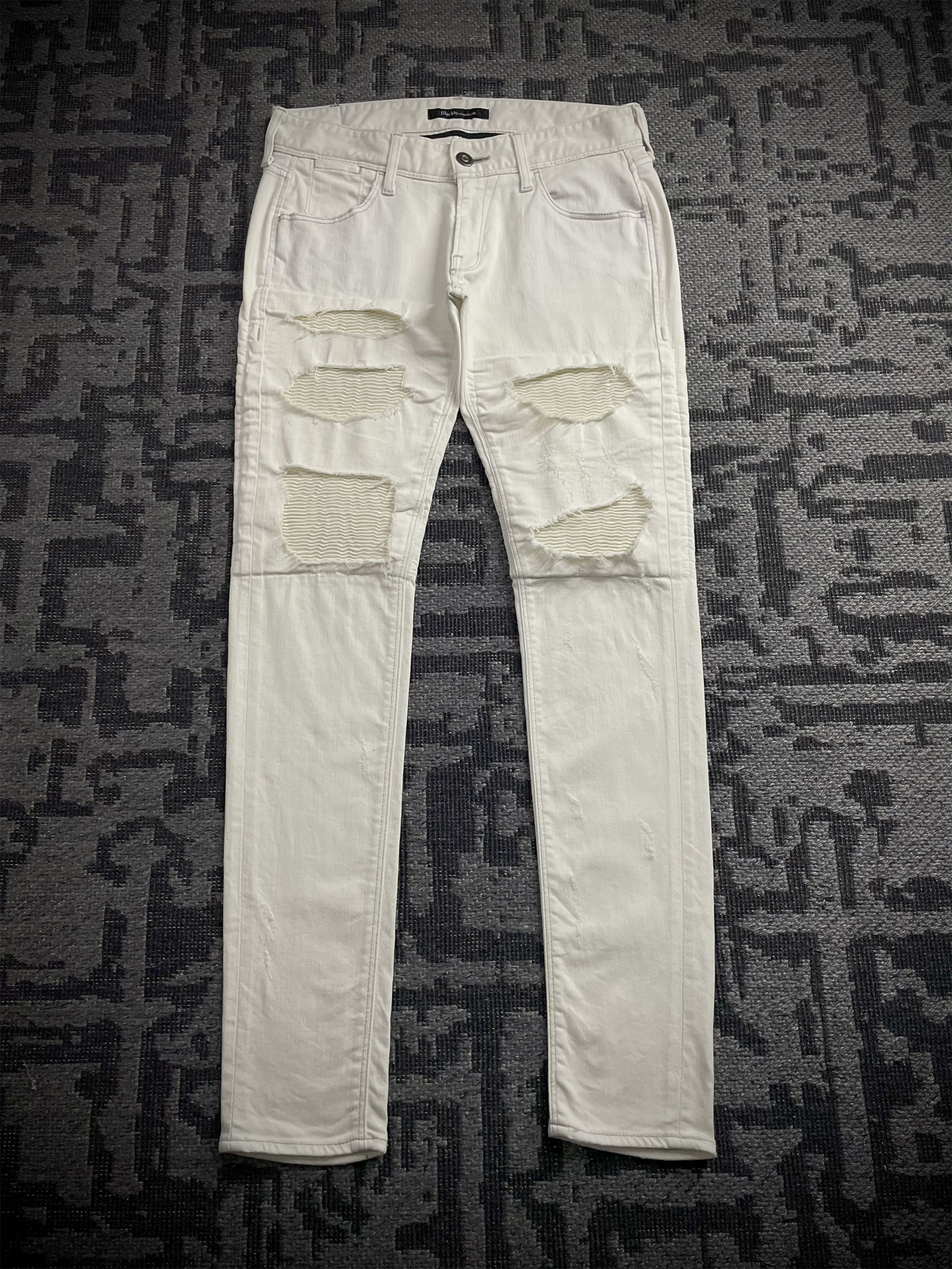 Vanquish Black By Vanquish Skinny Biker Jeans Size US 33 - 1 Thumbnail