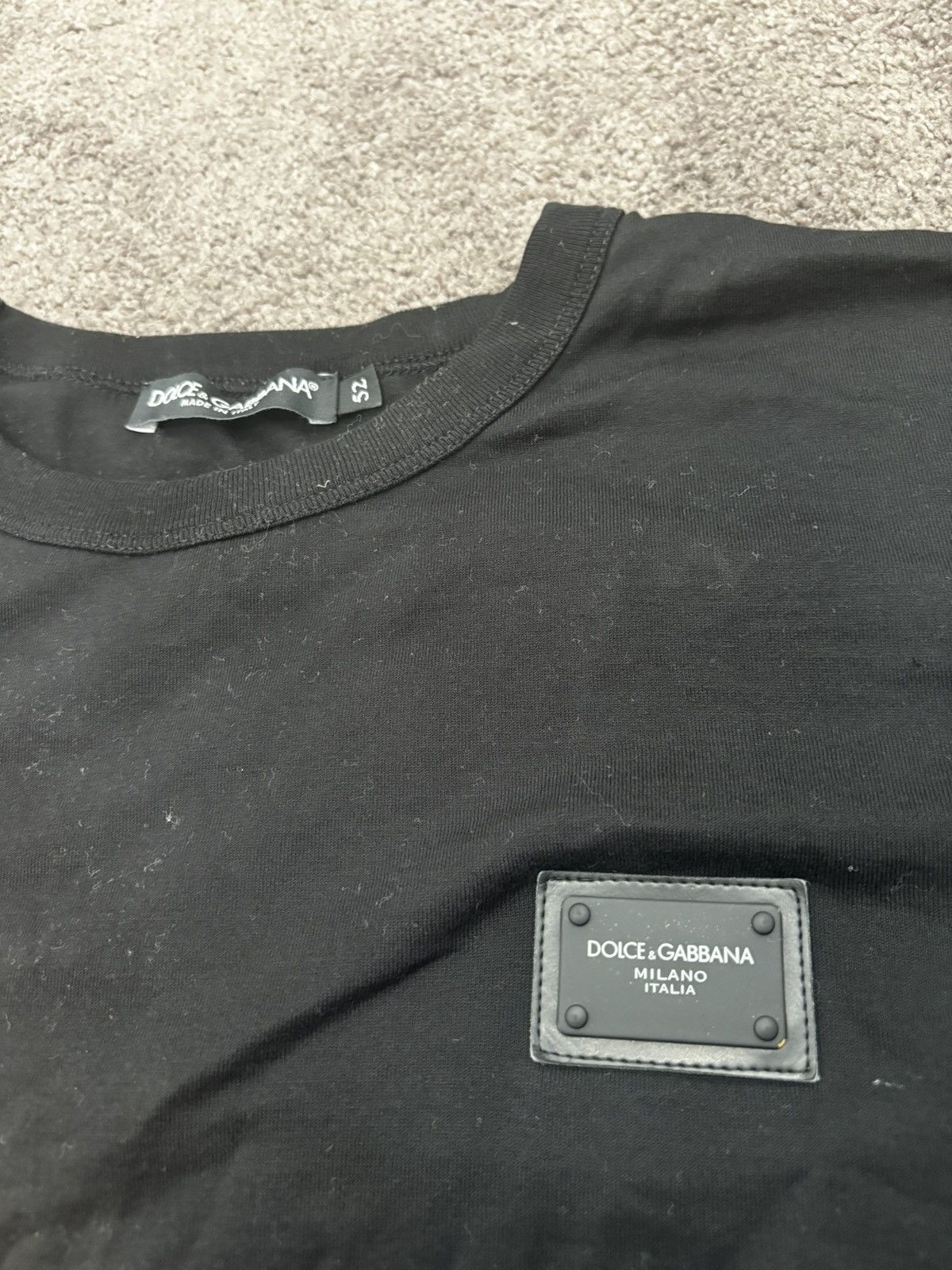 Dolce & Gabbana Dolce & Gabbana Logo Plaque T- Shirt Size US L / EU 52-54 / 3 - 4 Thumbnail