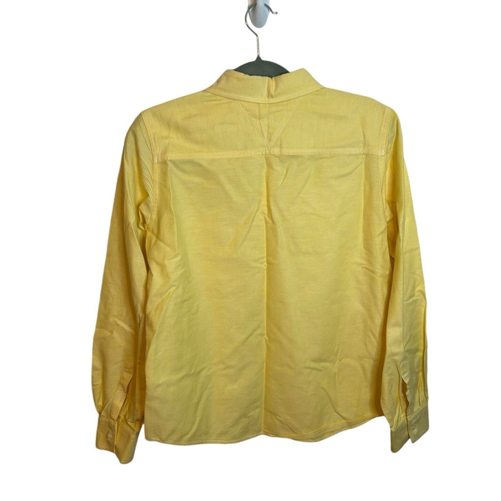 Tommy Hilfiger Tommy Hilfiger Vintage Poppy Yellow Cotton Button Down Shirt Size M / US 6-8 / IT 42-44 - 2 Thumbnail