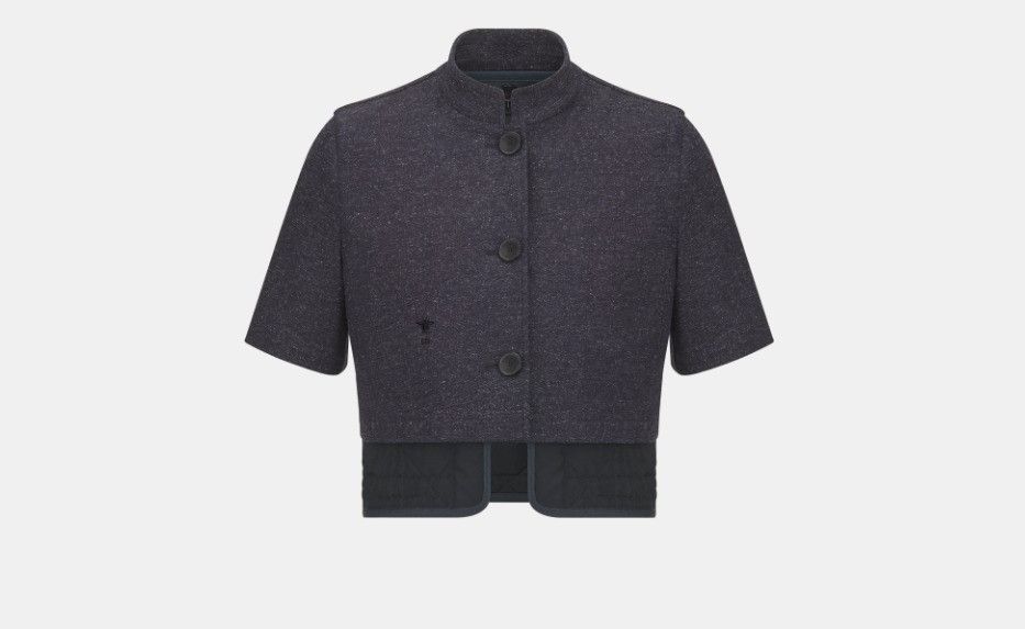 o1w1db10824 2-in-1 Short-Sleeved Jacket in Navy Blue