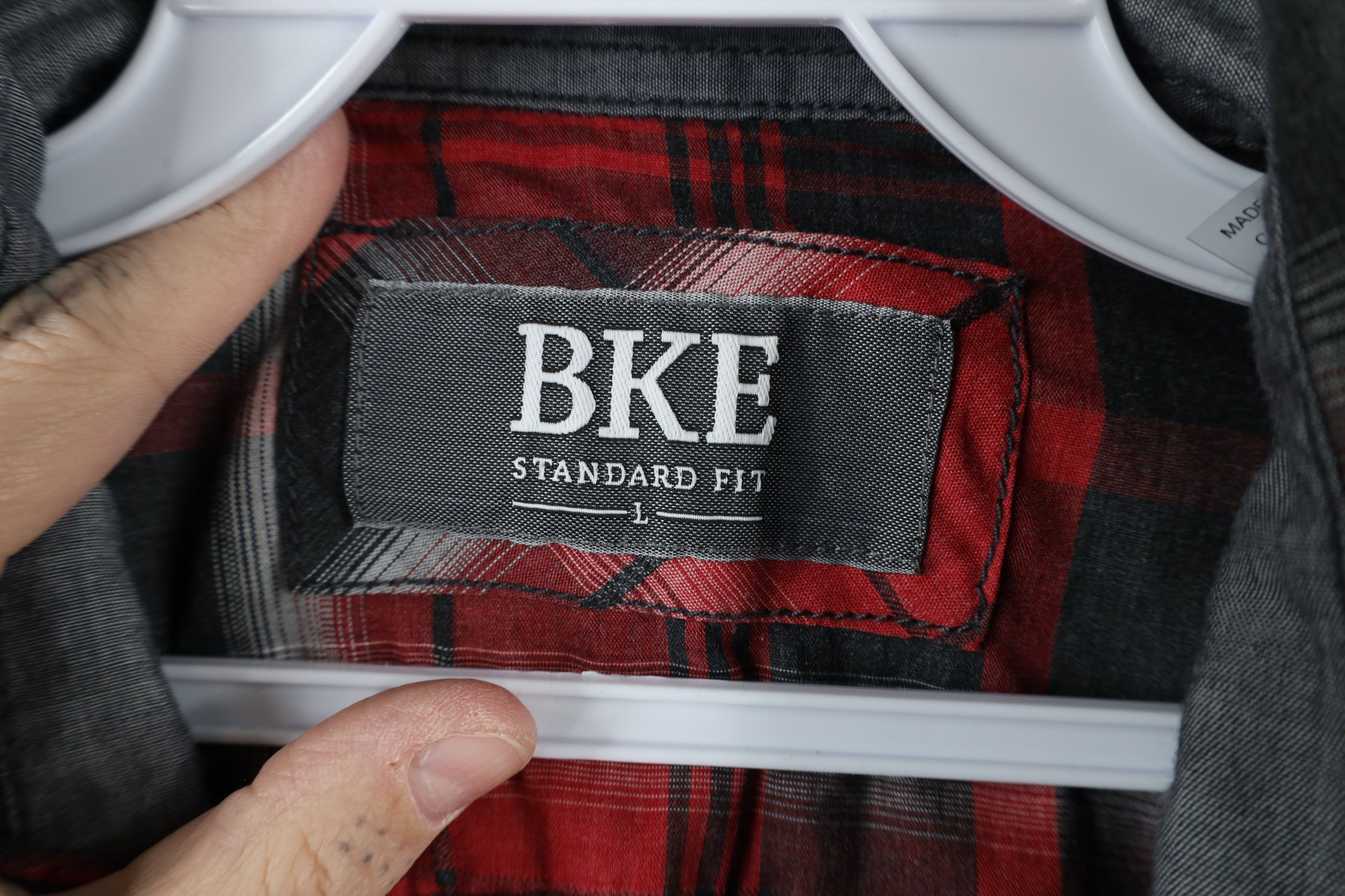 BKE × Vintage Buckle BKE Fit Thick Stitch Snap Button Western Shirt Plaid Size US L / EU 52-54 / 3 - 6 Thumbnail