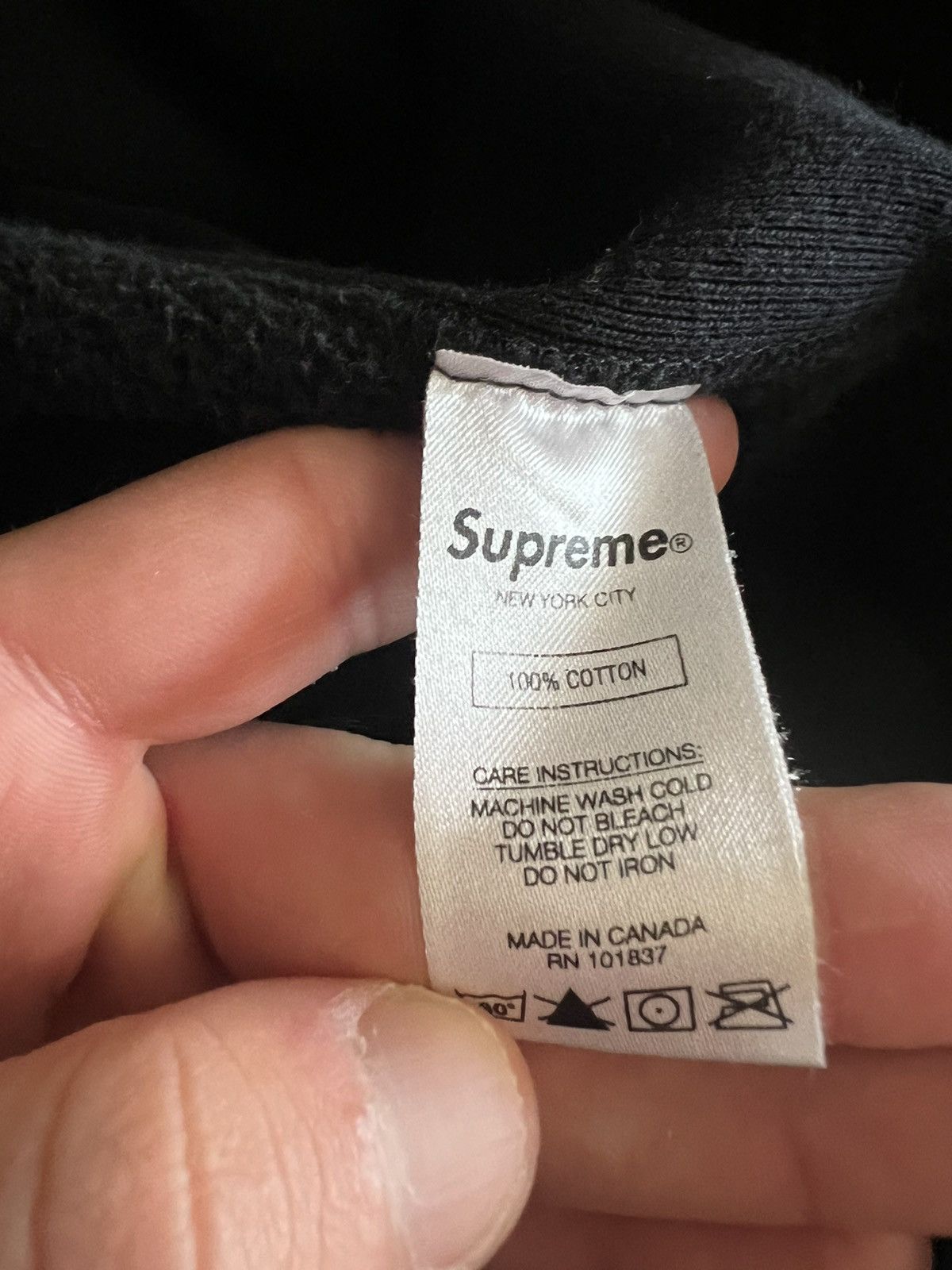 Supreme Supreme Box Logo Hooded Sweatshirt 'Black' Size US M / EU 48-50 / 2 - 7 Thumbnail
