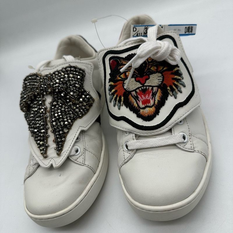 Gucci Gucci White Tiger Slip-On Casual Sneakers - Size US 5.5 / EU 38 - 9 Thumbnail