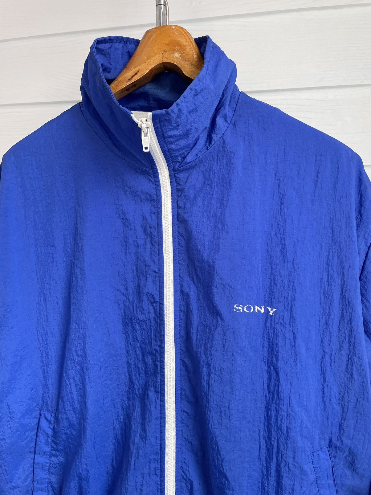 Sony × Vintage VINTAGE SONY BLUE NYLON JACKET Size US XXL / EU 58 / 5 - 3 Thumbnail