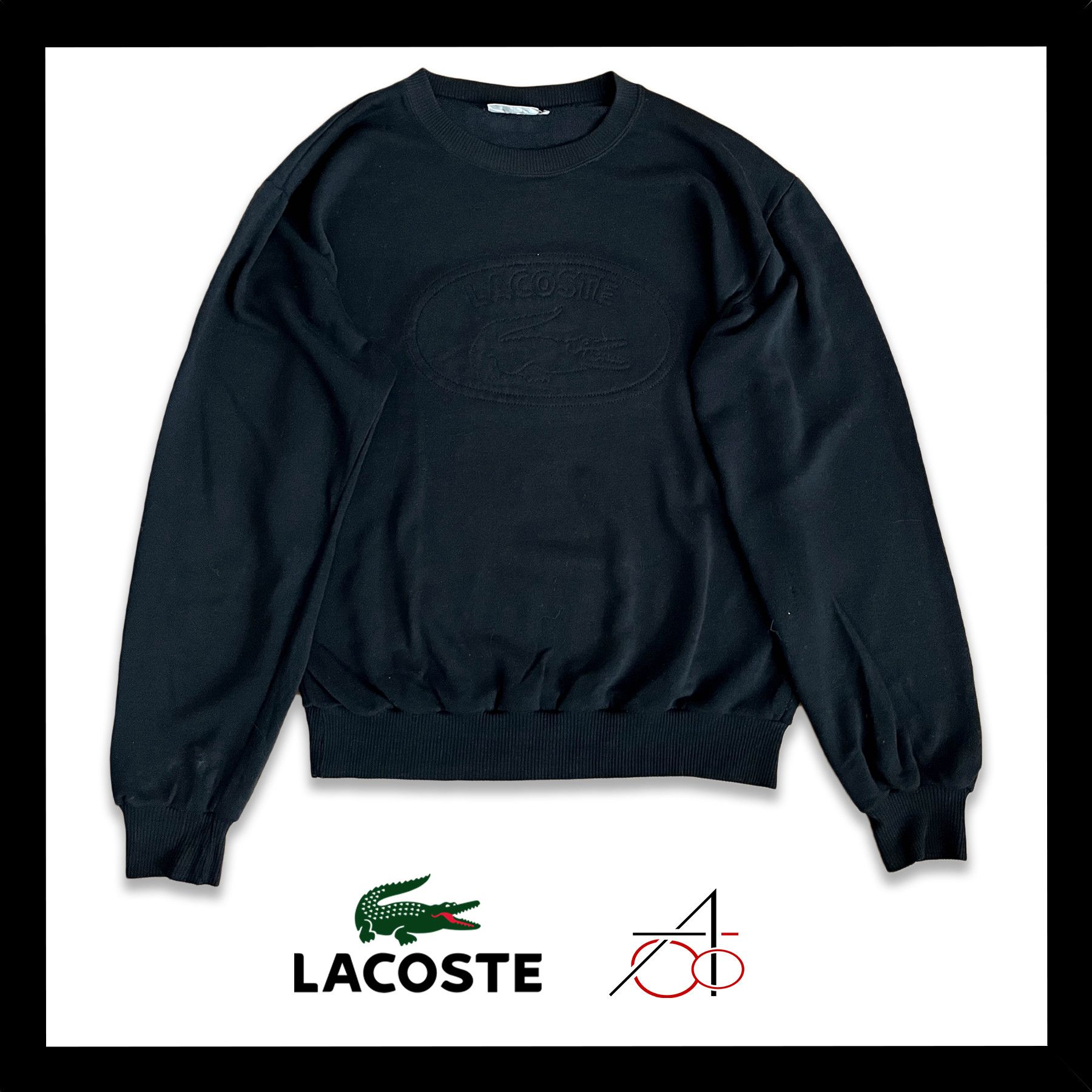 Lacoste Lаcoste vintage lightweight sweatshirt/longsleeve, M size Size US M / EU 48-50 / 2 - 1 Thumbnail