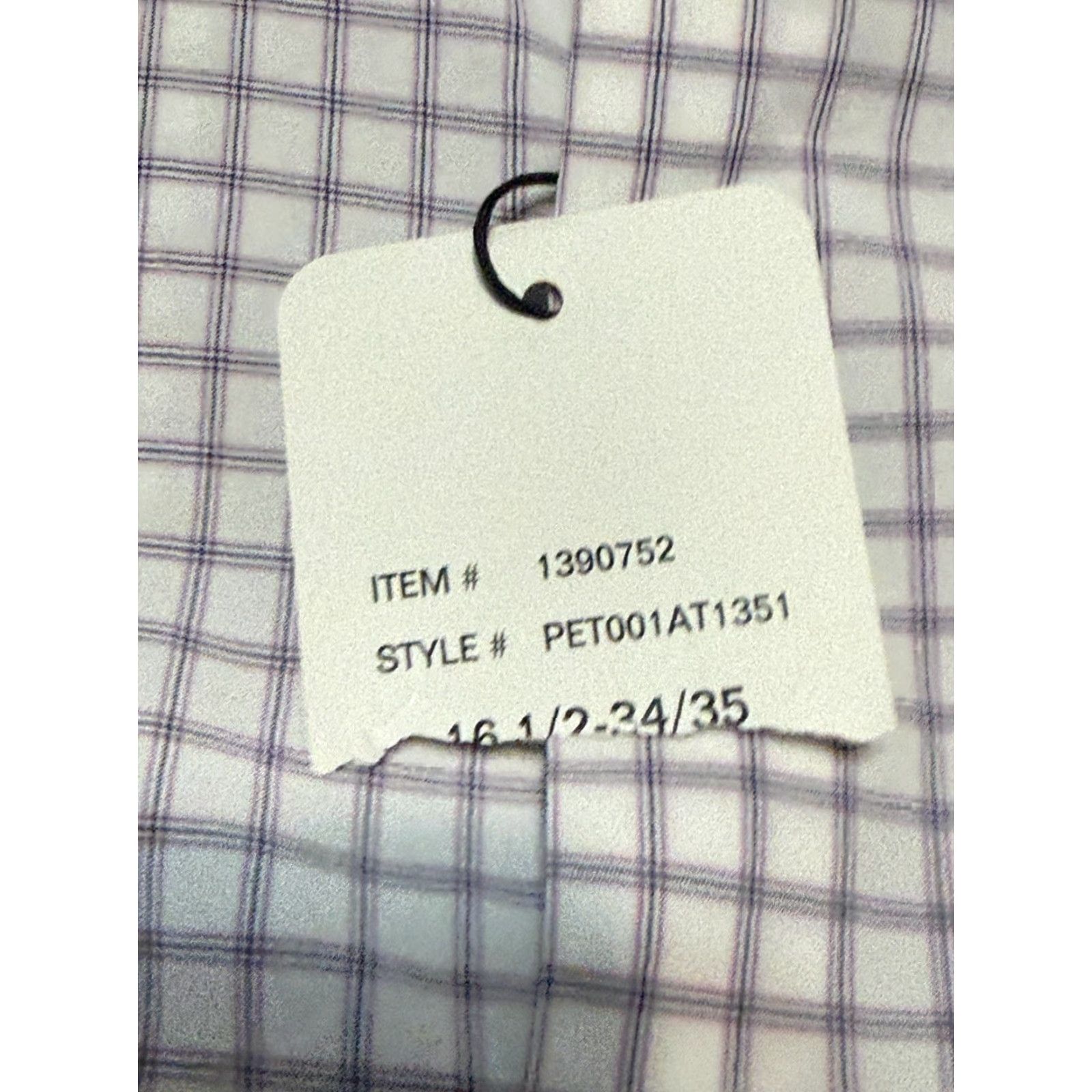 Perry Ellis Perry Ellis Portfolio Shirt Mens 16.5 34/35 White Purple Blue Button Up TRAVEL Shirt Mens - 16.5 34/35 Blue Size US M / EU 48-50 / 2 - 5 Thumbnail