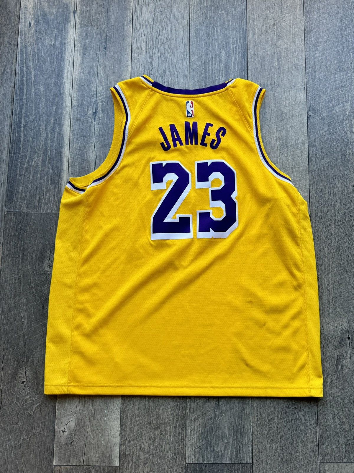 NBA × Nike Nike LeBron James LA Lakers NBA Swingman Jersey - 56 Size US XXL / EU 58 / 5 - 2 Thumbnail
