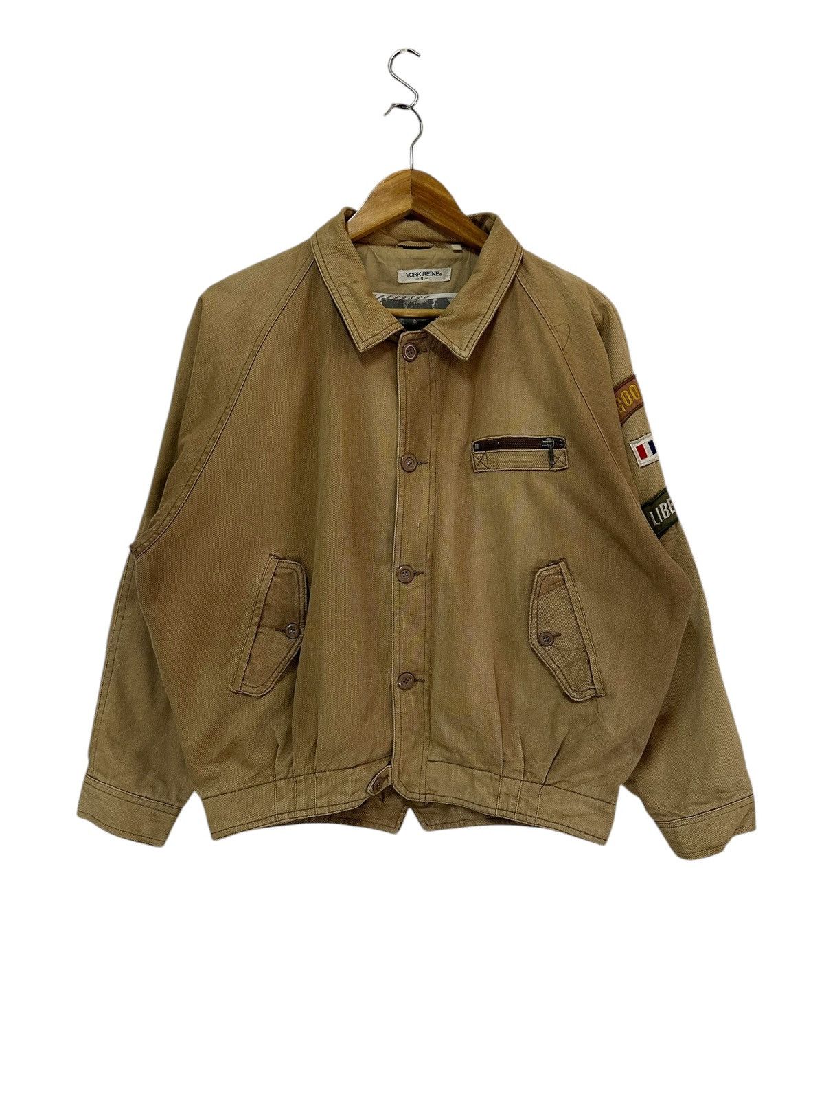 Vintage Vintage cotton york reine bomber jacket Size US M / EU 48-50 / 2 - 1 Thumbnail