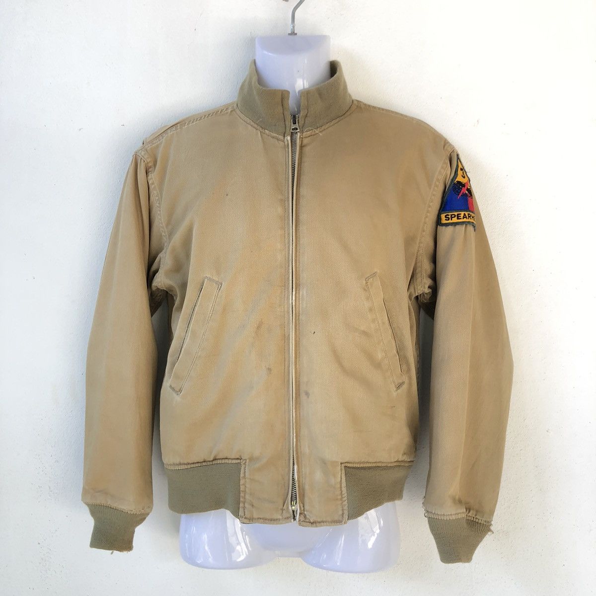 Alpha Industries × Vintage Alpha Industries Vintage Khakis Combat Jacket Size US S / EU 44-46 / 1 - 3 Thumbnail