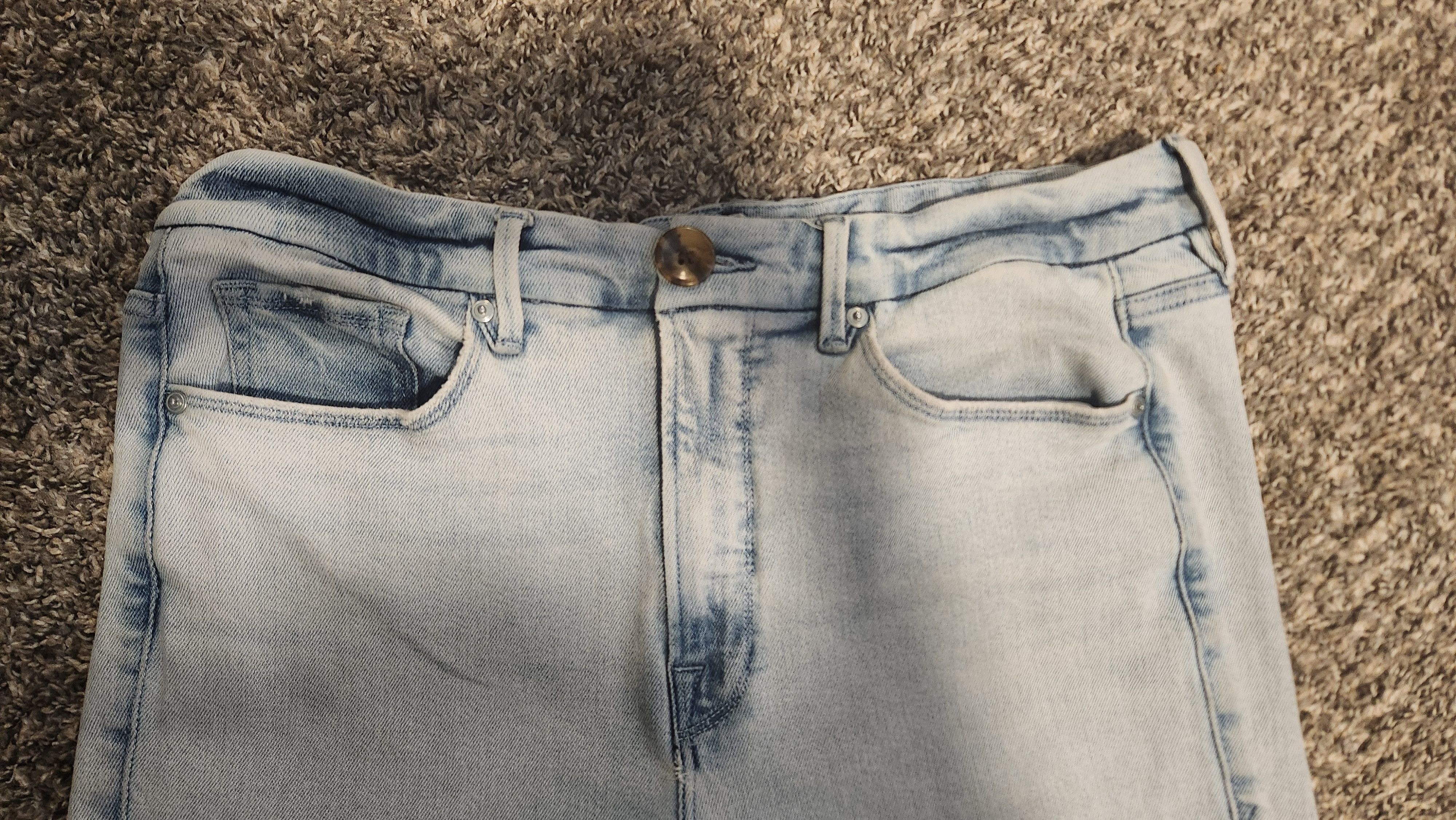 Good American Good American Acid-Wash Palazzo Jeans Size 38" / US 16 / IT 52 - 12 Thumbnail