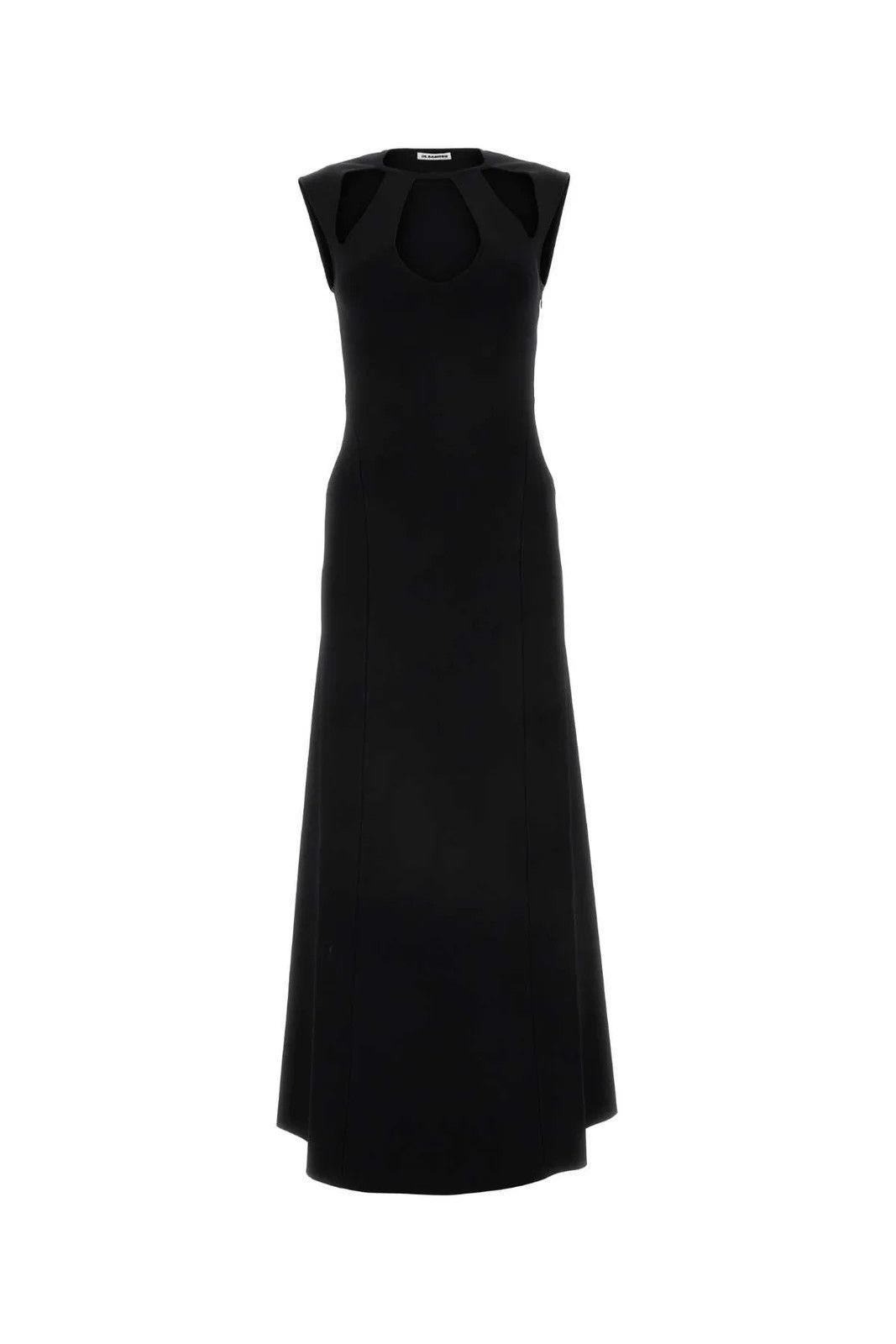 Jil Sander o1w1db10825 Sleeves Crew Neck Dress in Black Size M / US 6-8 / IT 42-44 - 1 Thumbnail