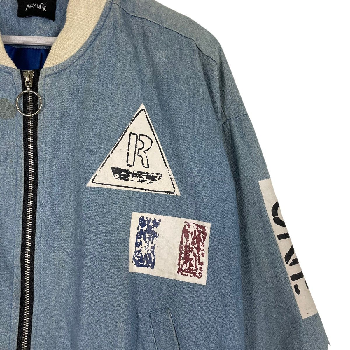 Japanese Brand 💥 MILANGE RIOT PATCH BOMBER JACKET Size US L / EU 52-54 / 3 - 6 Thumbnail