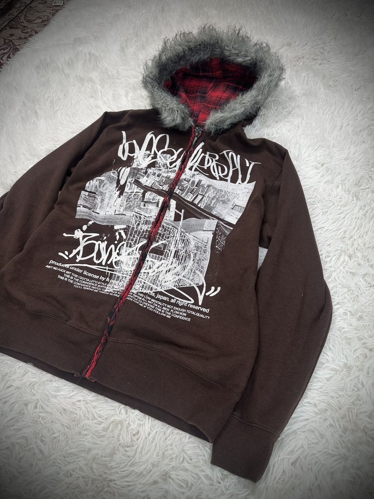 If Six Was Nine 2000s bone soul fur ifsixwasnine lgb style hoodie Size US M / EU 48-50 / 2 - 3 Thumbnail