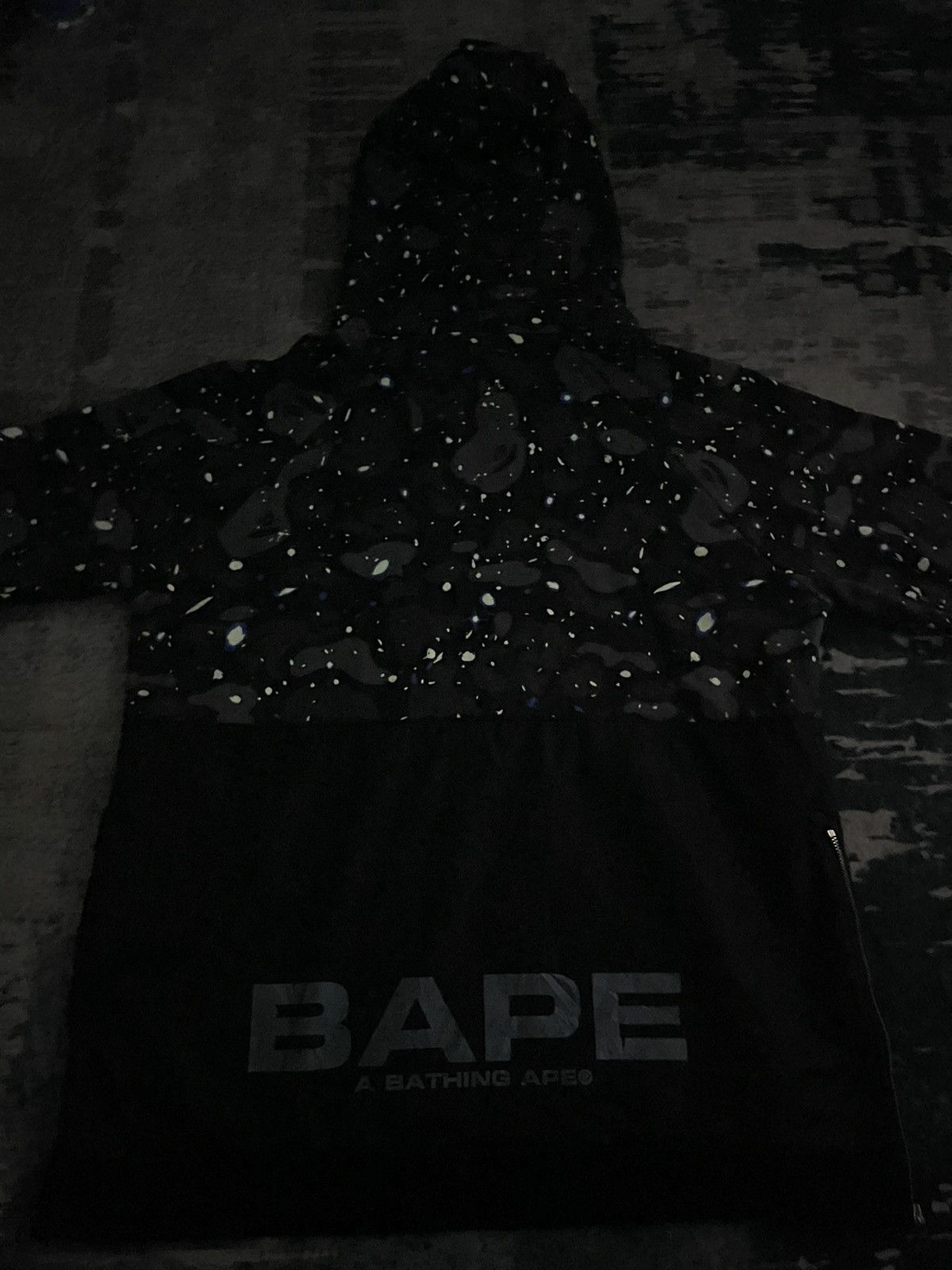 Bape Space Camo Wide Side Zip Pullover Hoodie Size US L / EU 52-54 / 3 - 23 Thumbnail