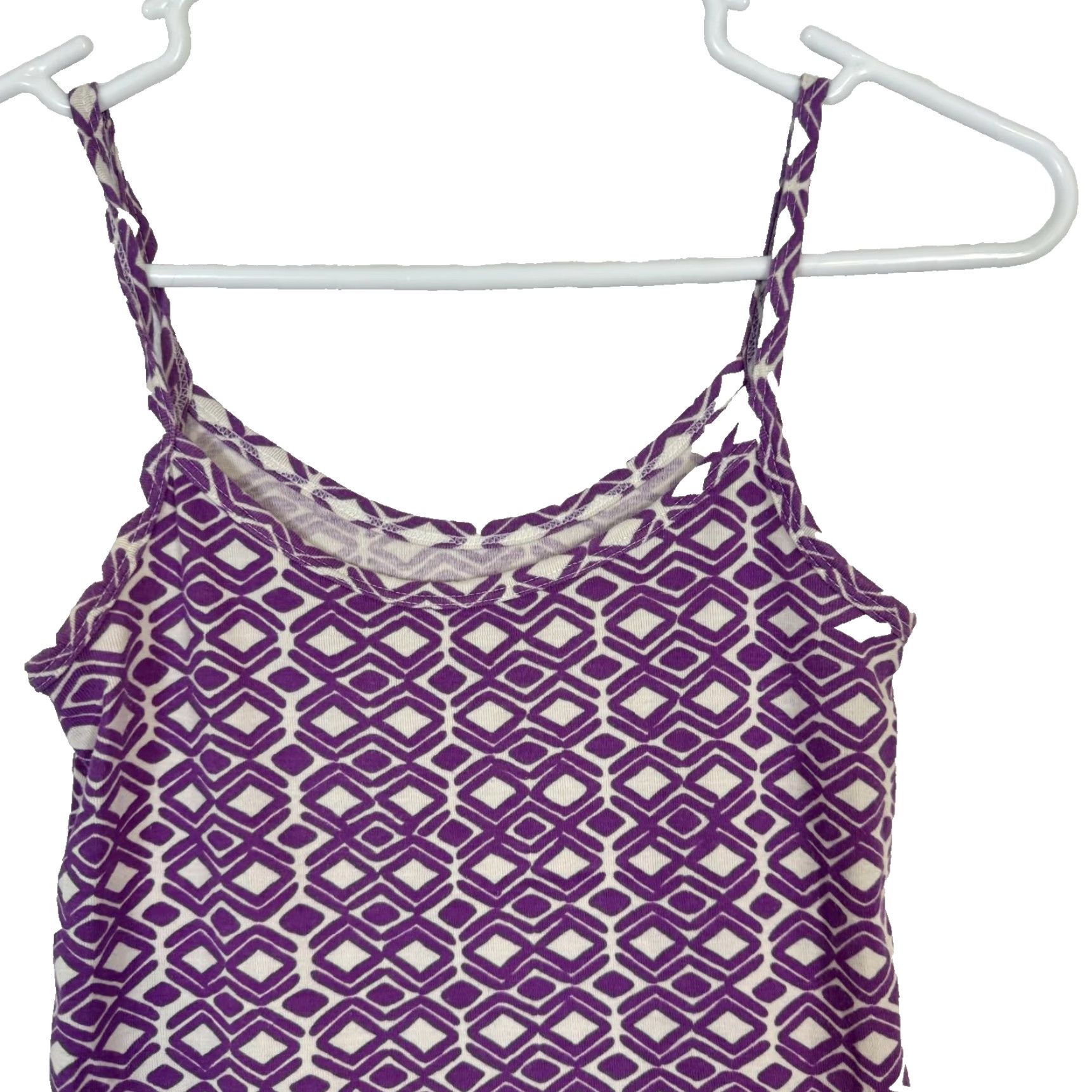 Banana Republic VINTAGE Banana Republic Purple Mini Slip Dress S Sleeveless Scoop Neck W 207 (Note:Vintage rule applied) Size S / US 4 / IT 40 - 3 Thumbnail