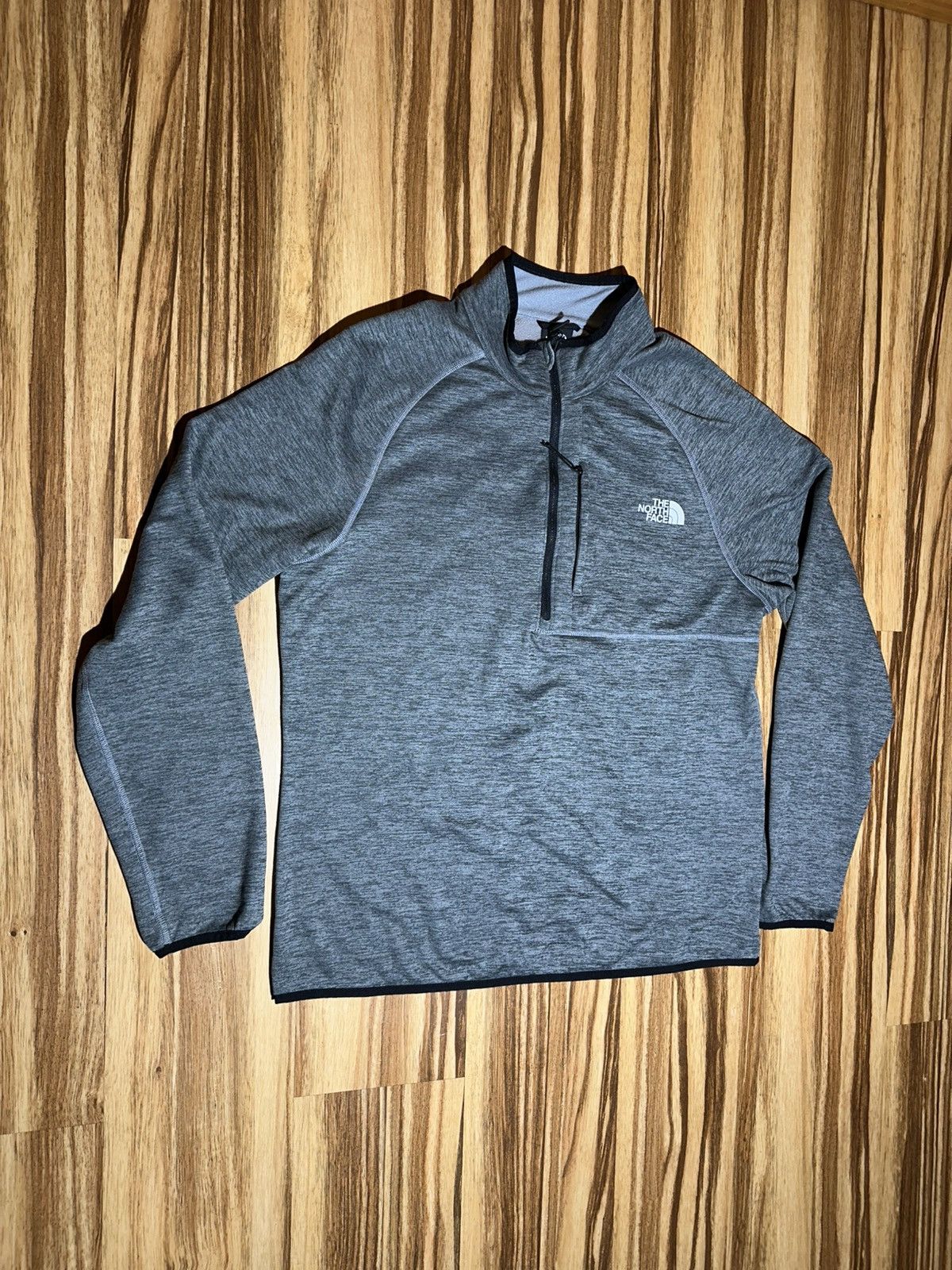 The North Face The North Face Gray Quarter-Zip Pullover Size US L / EU 52-54 / 3 - 2 Thumbnail