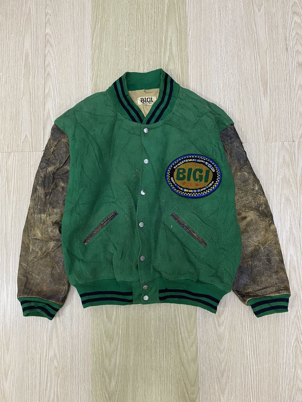 BIGI Vintage 80’s Bigi Mid-Air Leapers Tokyo 1983 varsity jacket Size US L / EU 52-54 / 3 - 1 Thumbnail