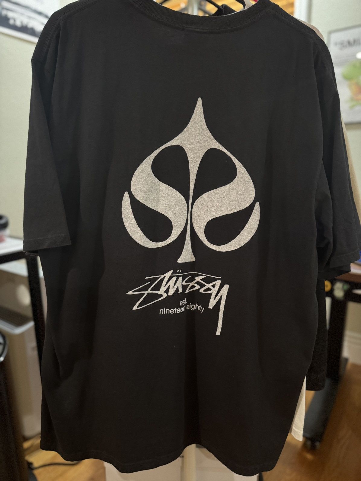 Stussy Stussy Spade Pigment Tee Black - size Large Size US L / EU 52-54 / 3 - 2 Thumbnail