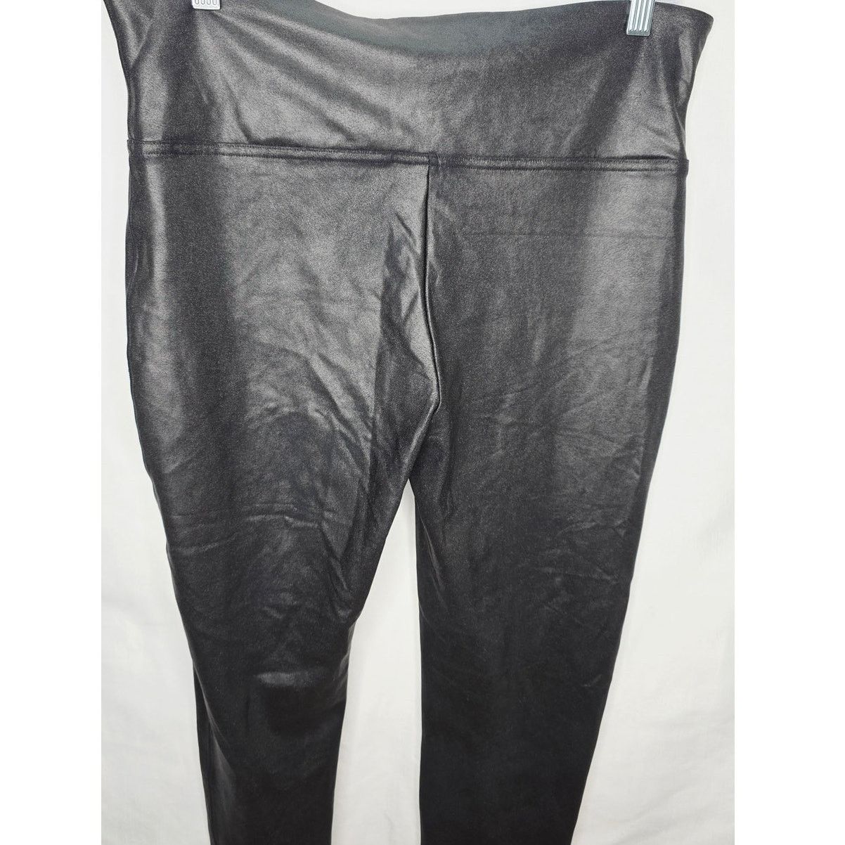 Spanx SPANX Black Faux Leather Ankle Leggings High Rise Size 32" / US 10 / IT 46 - 10 Thumbnail